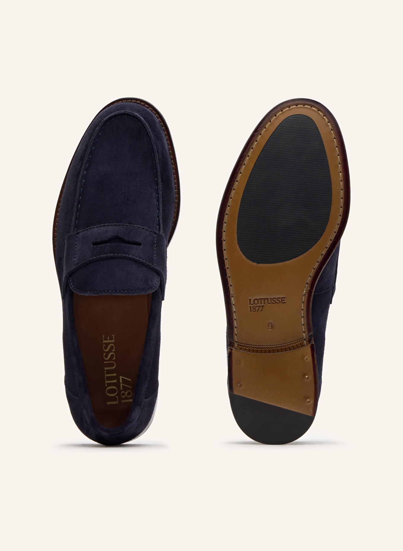 LOTTUSSE Loafers YALE: BLAU