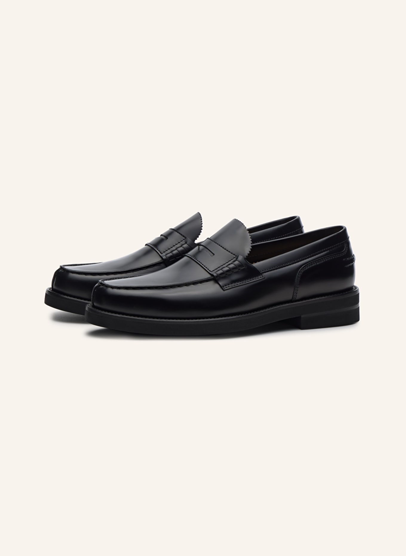 LOTTUSSE Moccasin DAYTONA: SCHWARZ
