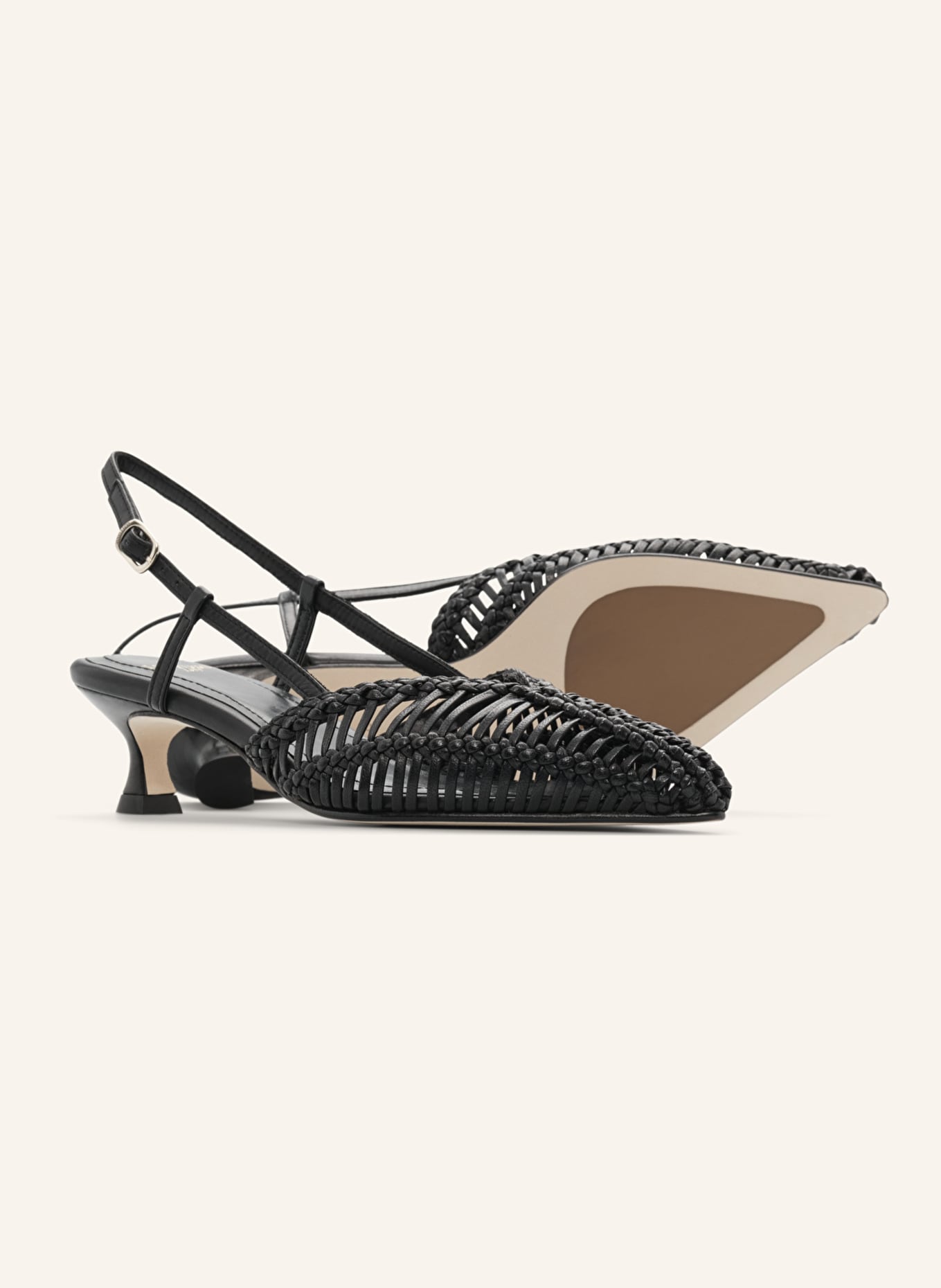 LOTTUSSE Slingbacks EDIT: SCHWARZ