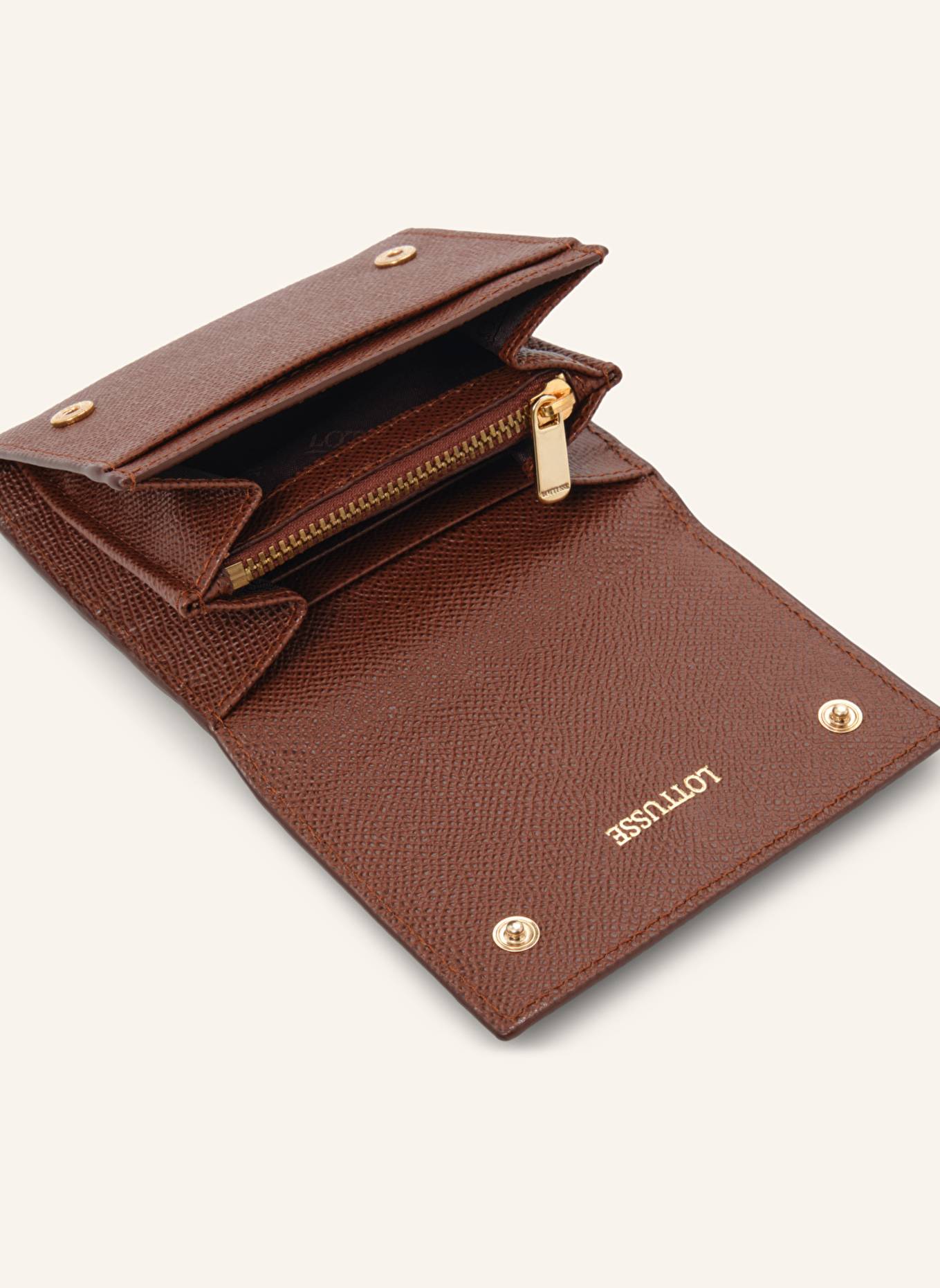 LOTTUSSE Kleine Brieftasche BORNE: BRAUN