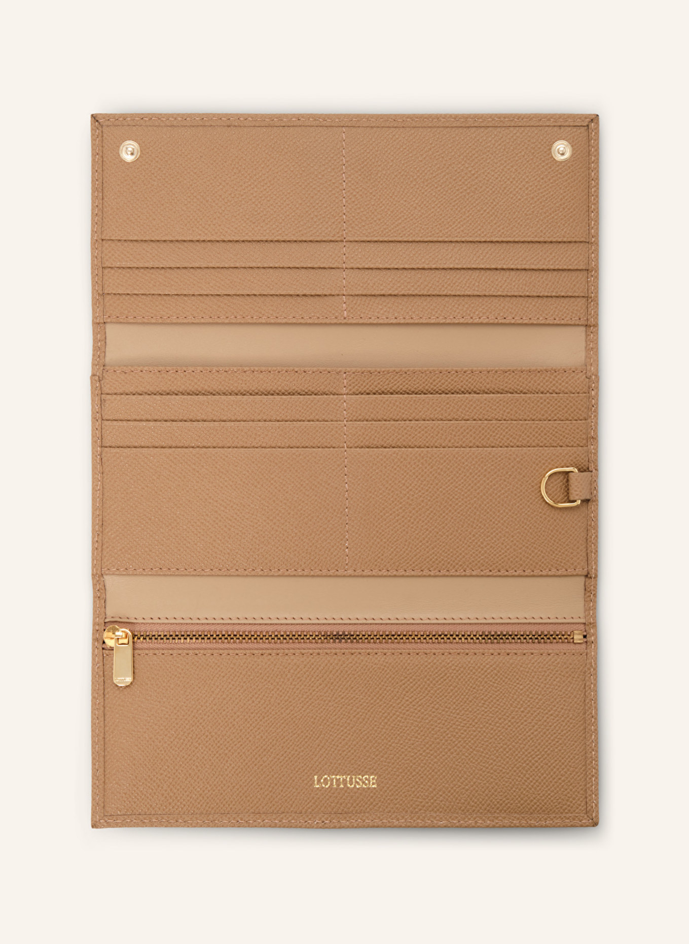 LOTTUSSE Mittlere Brieftasche BORNE: BEIGE