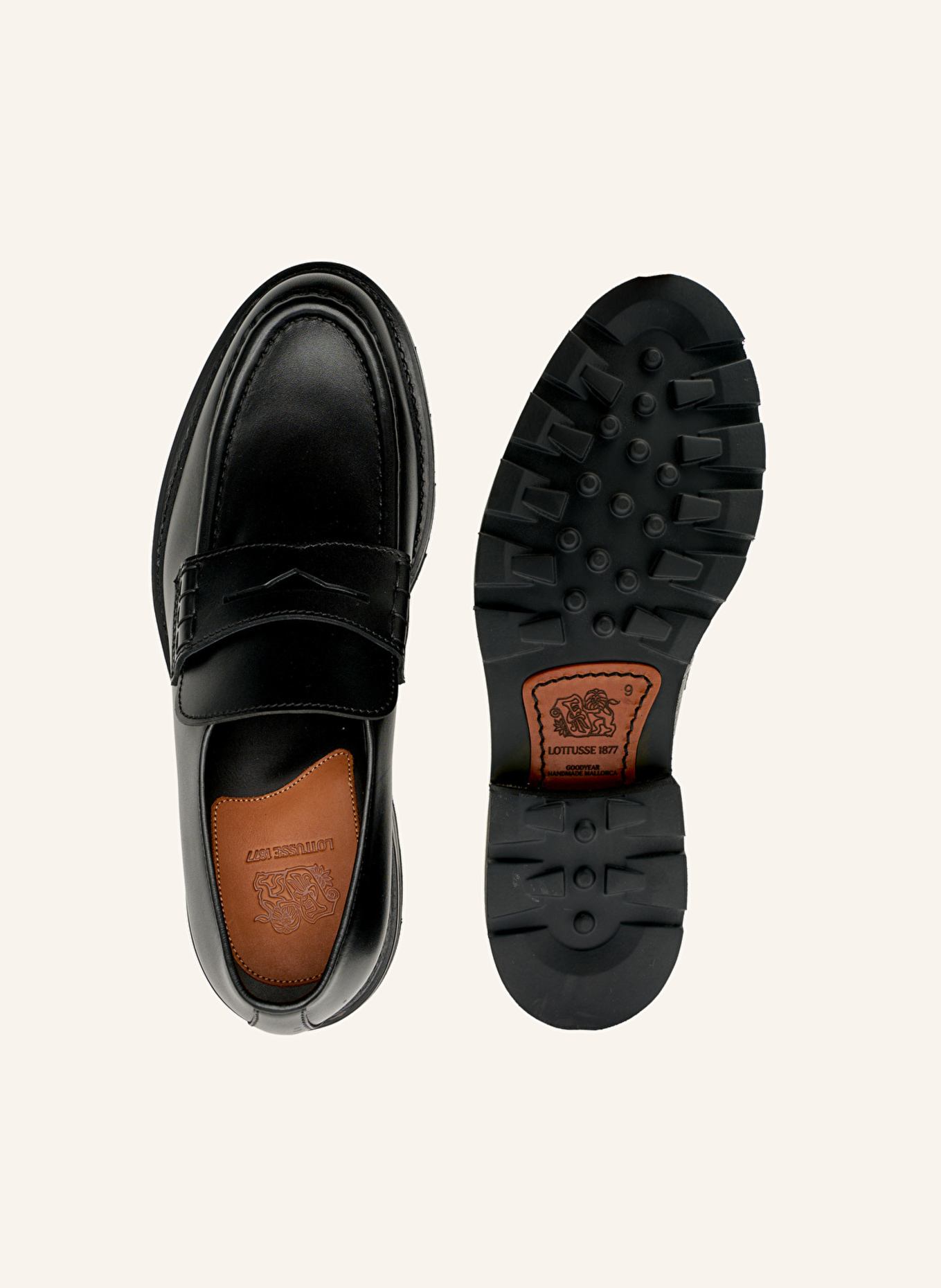 LOTTUSSE Mokassin MURPHY: SCHWARZ