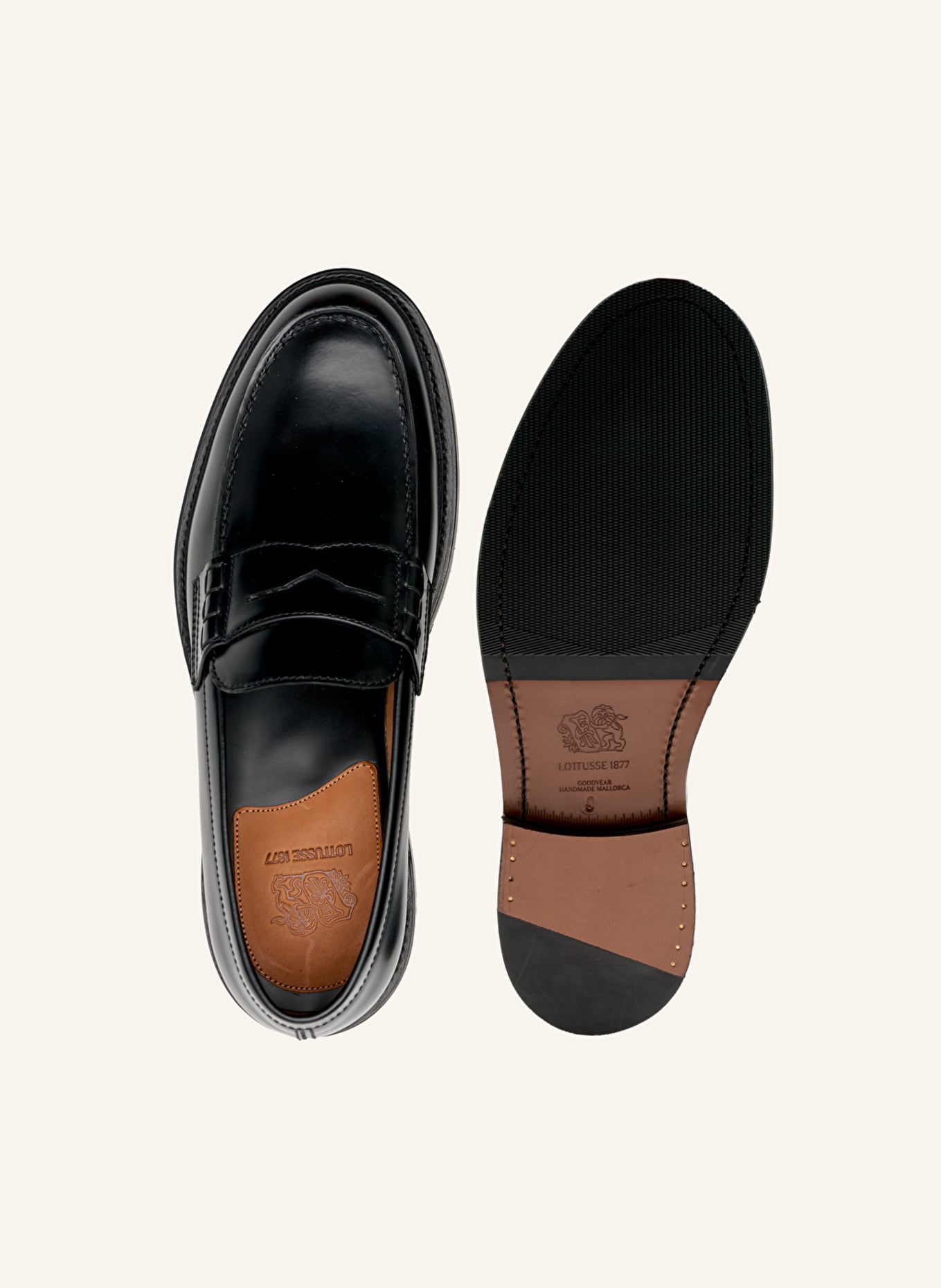 LOTTUSSE Mokassins PRESTIGE: SCHWARZ