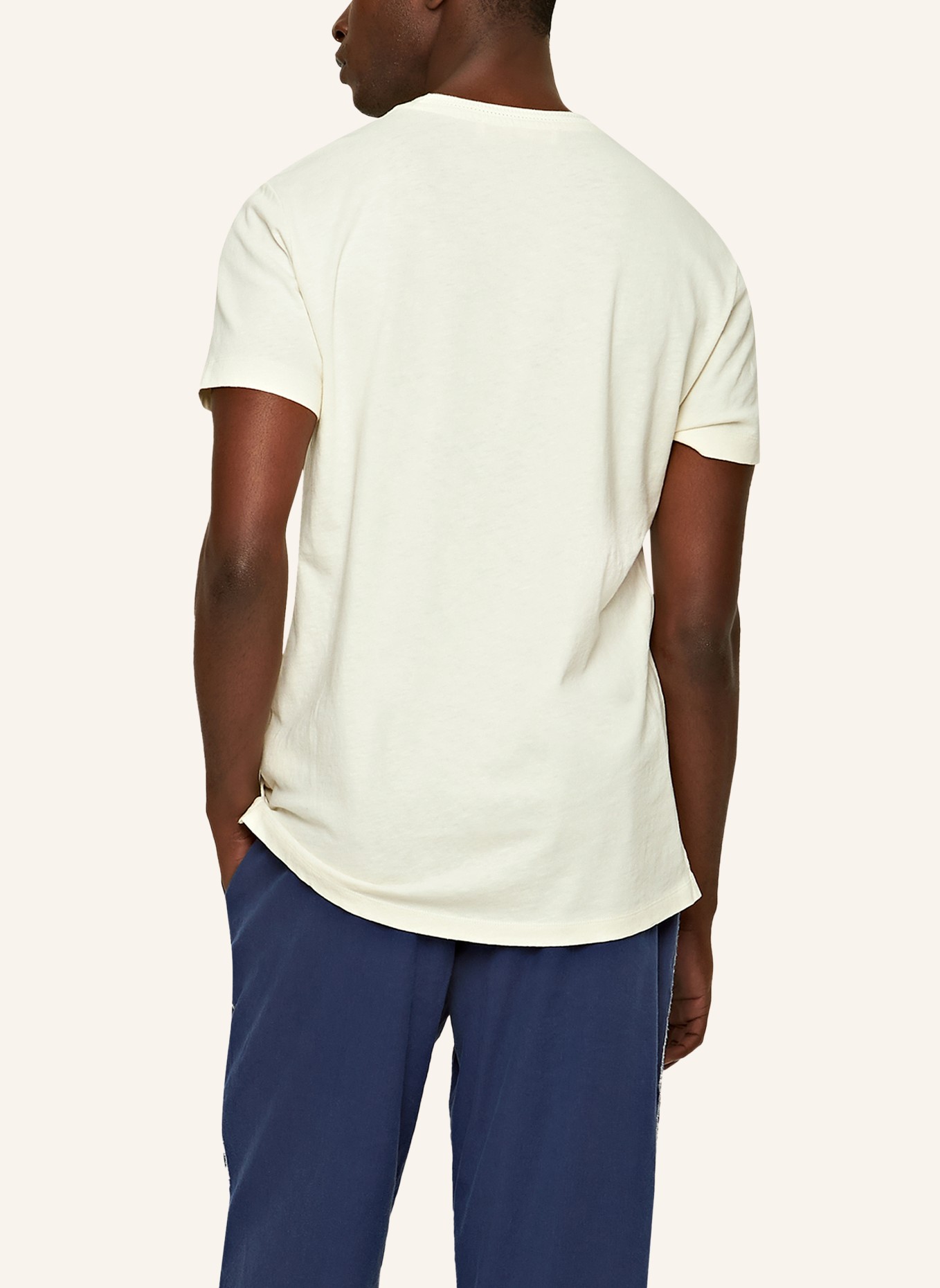 ORLEBAR BROWN T-Shirt OB CLASSIC TEE PRINT MINI EMBROIDERY, Farbe: WEISS (Bild 2)