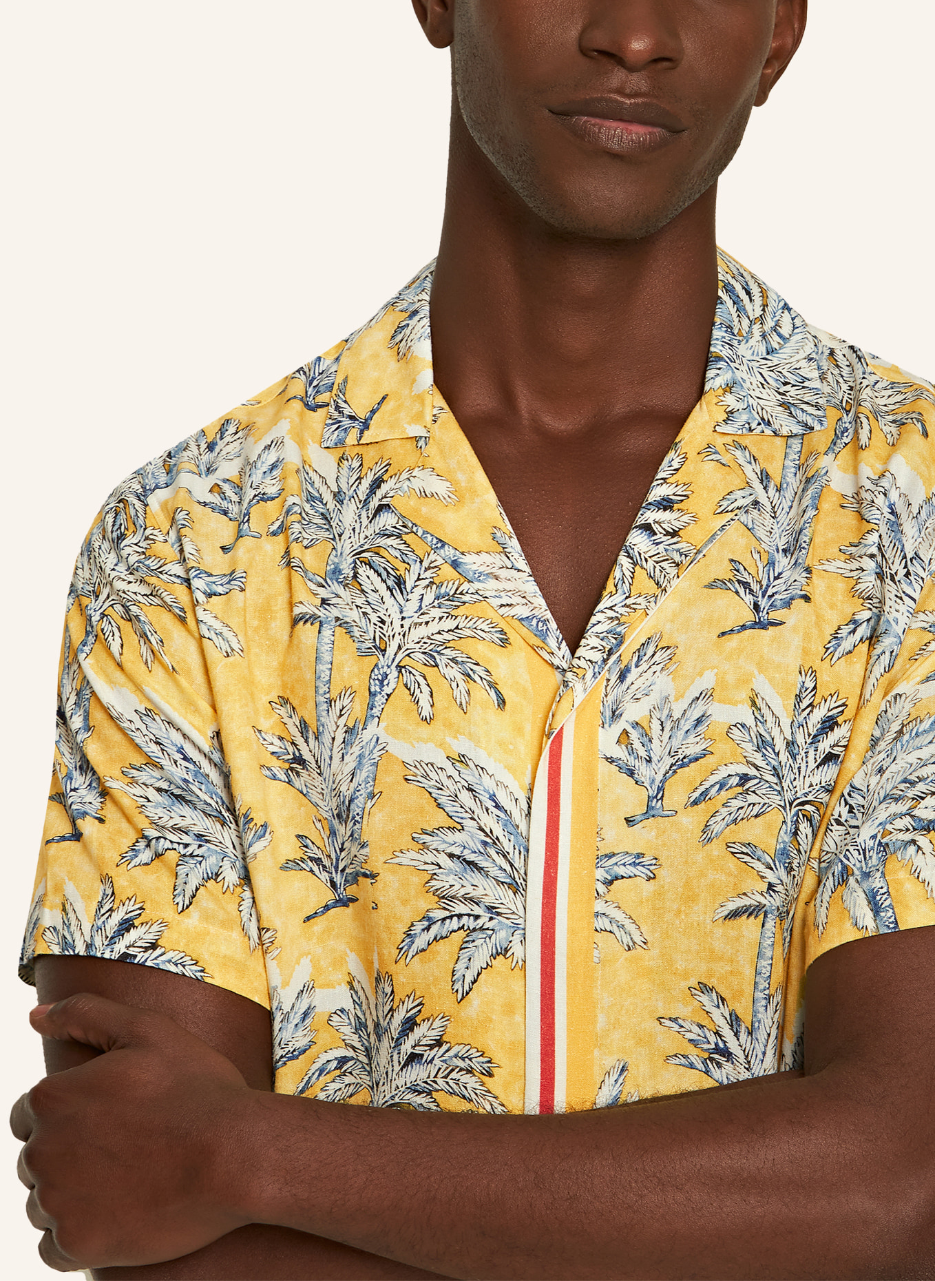 ORLEBAR BROWN Casual-Hemden MAITAN PALM BORDER, Farbe: GELB (Bild 3)