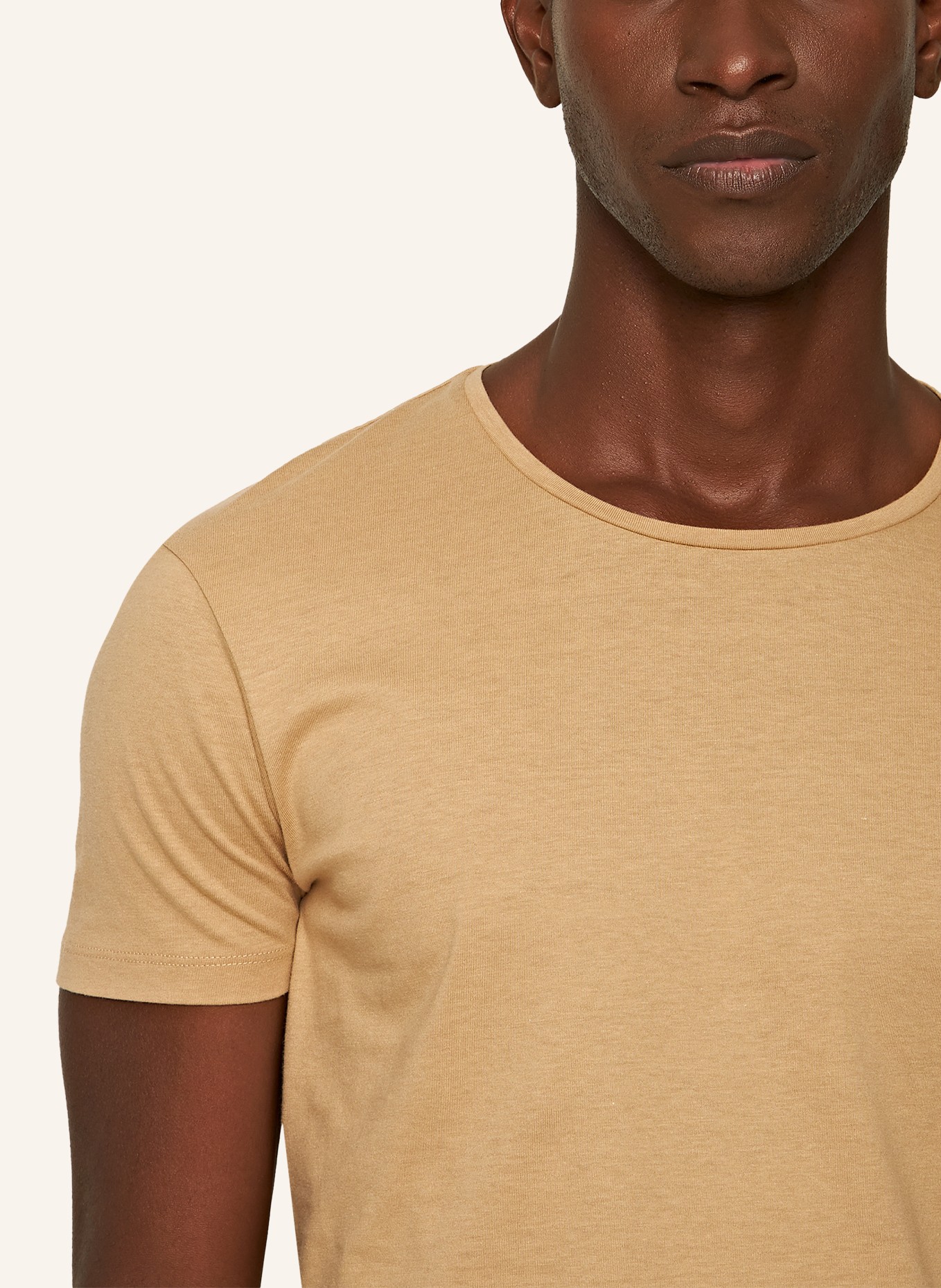 ORLEBAR BROWN T-Shirt OB-T COTTON SILK, Farbe: CAMEL (Bild 3)