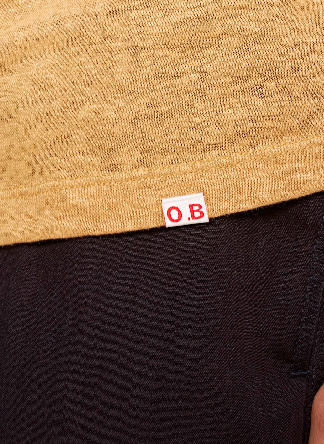 ORLEBAR BROWN T-Shirt OB-T LINEN, Farbe: CAMEL (Bild 3)
