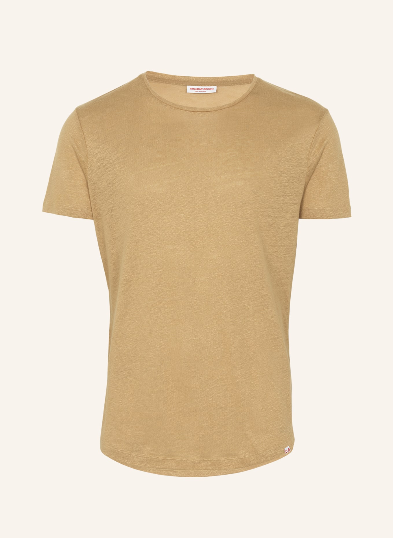 ORLEBAR BROWN T-Shirt OB-T LINEN, Farbe: CAMEL (Bild 1)