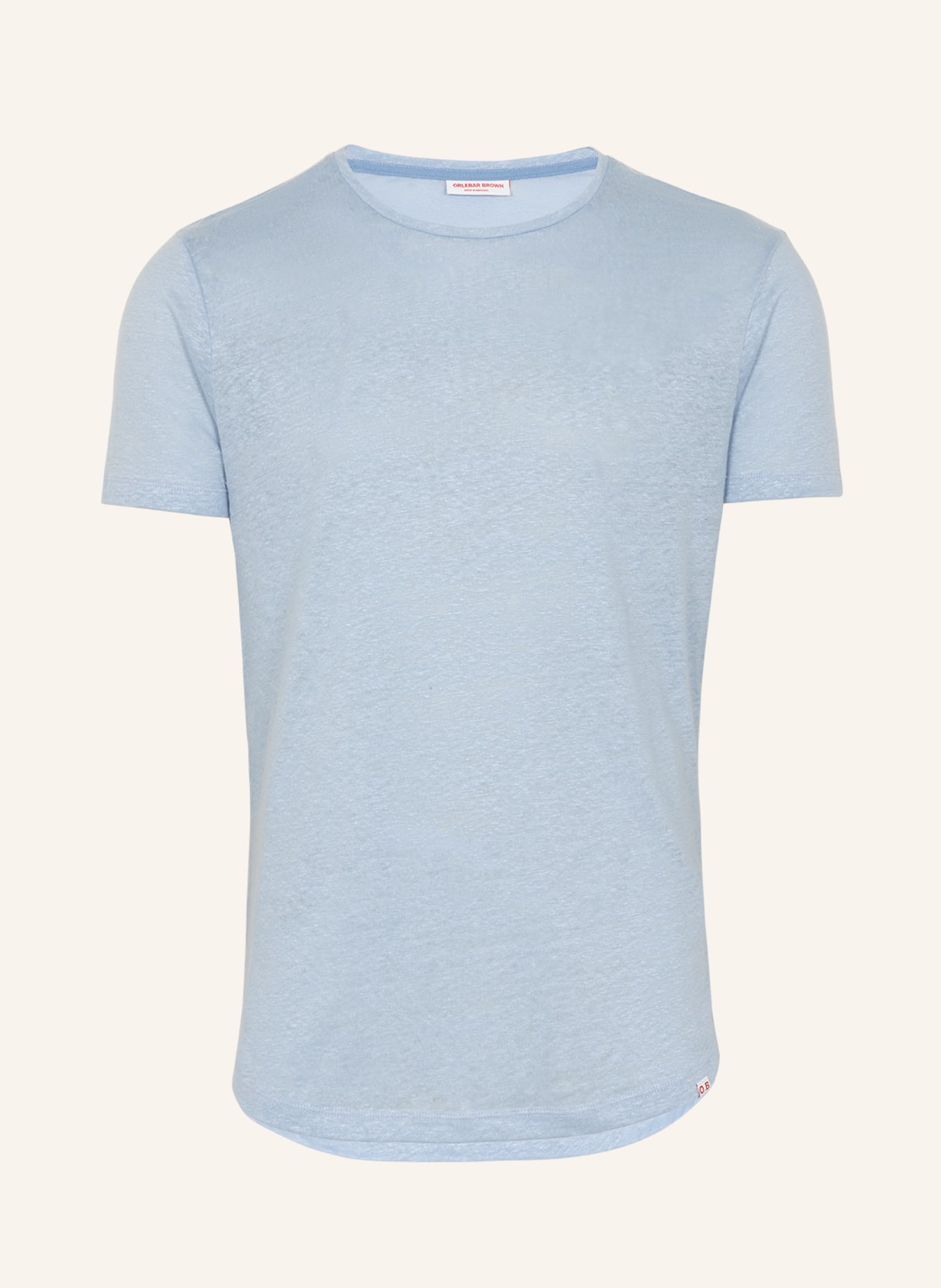 ORLEBAR BROWN T-Shirt OB-T LINEN, Farbe: HELLBLAU (Bild 1)