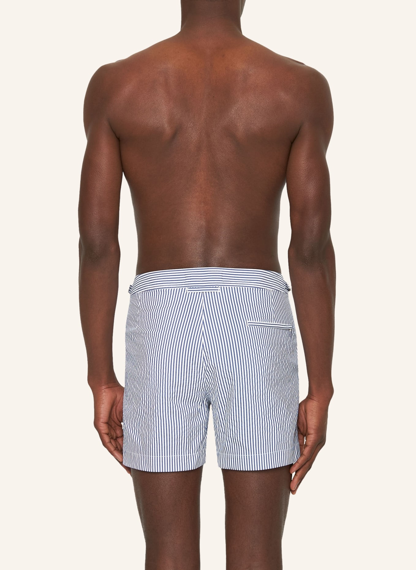 ORLEBAR BROWN Badeshorts SETTER SEERSUCKER, Farbe: BLAU/ WEISS (Bild 2)