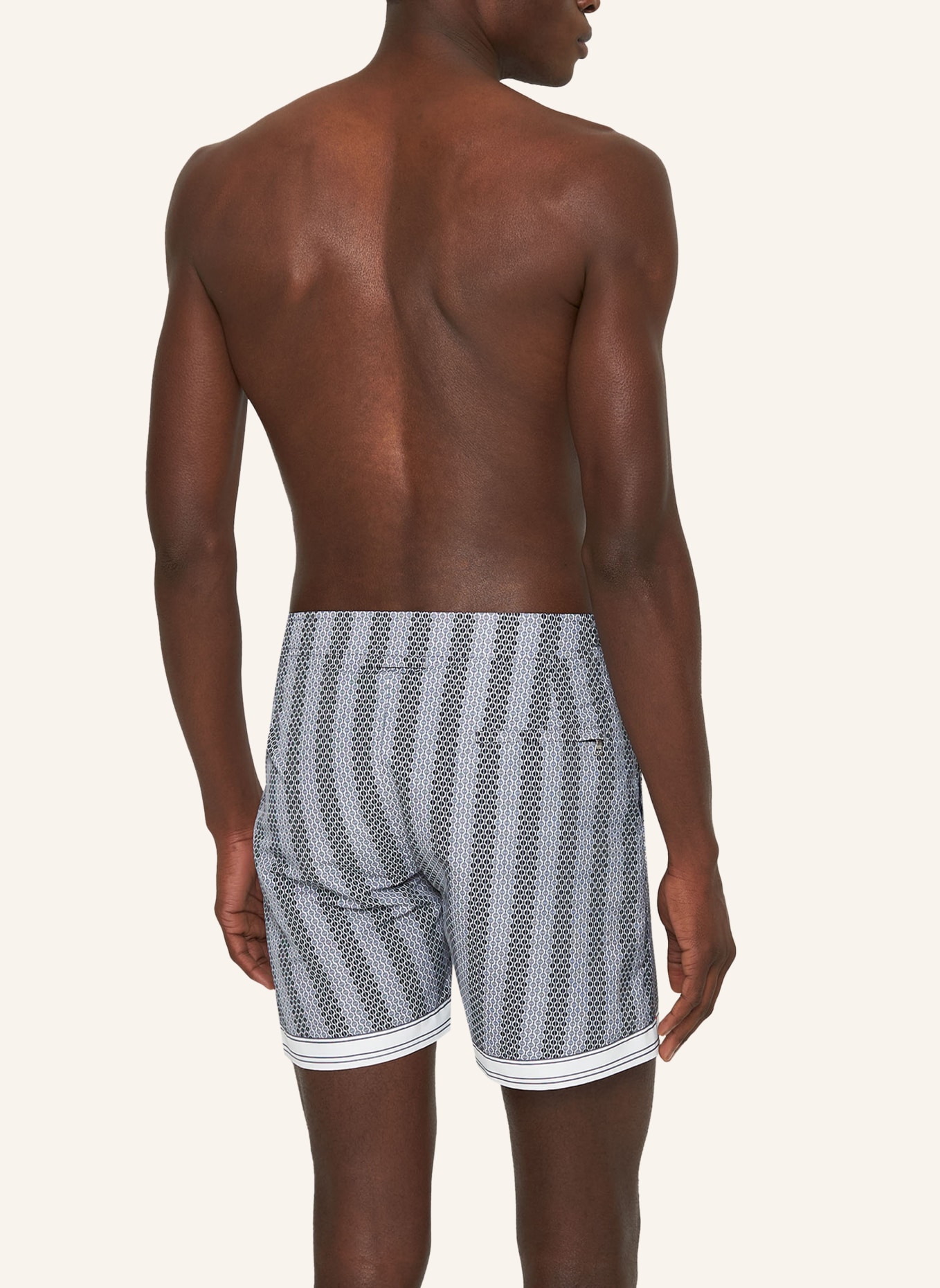 ORLEBAR BROWN Badeshorts BULLDOG RILLS, Farbe: DUNKELBLAU/ WEISS (Bild 2)