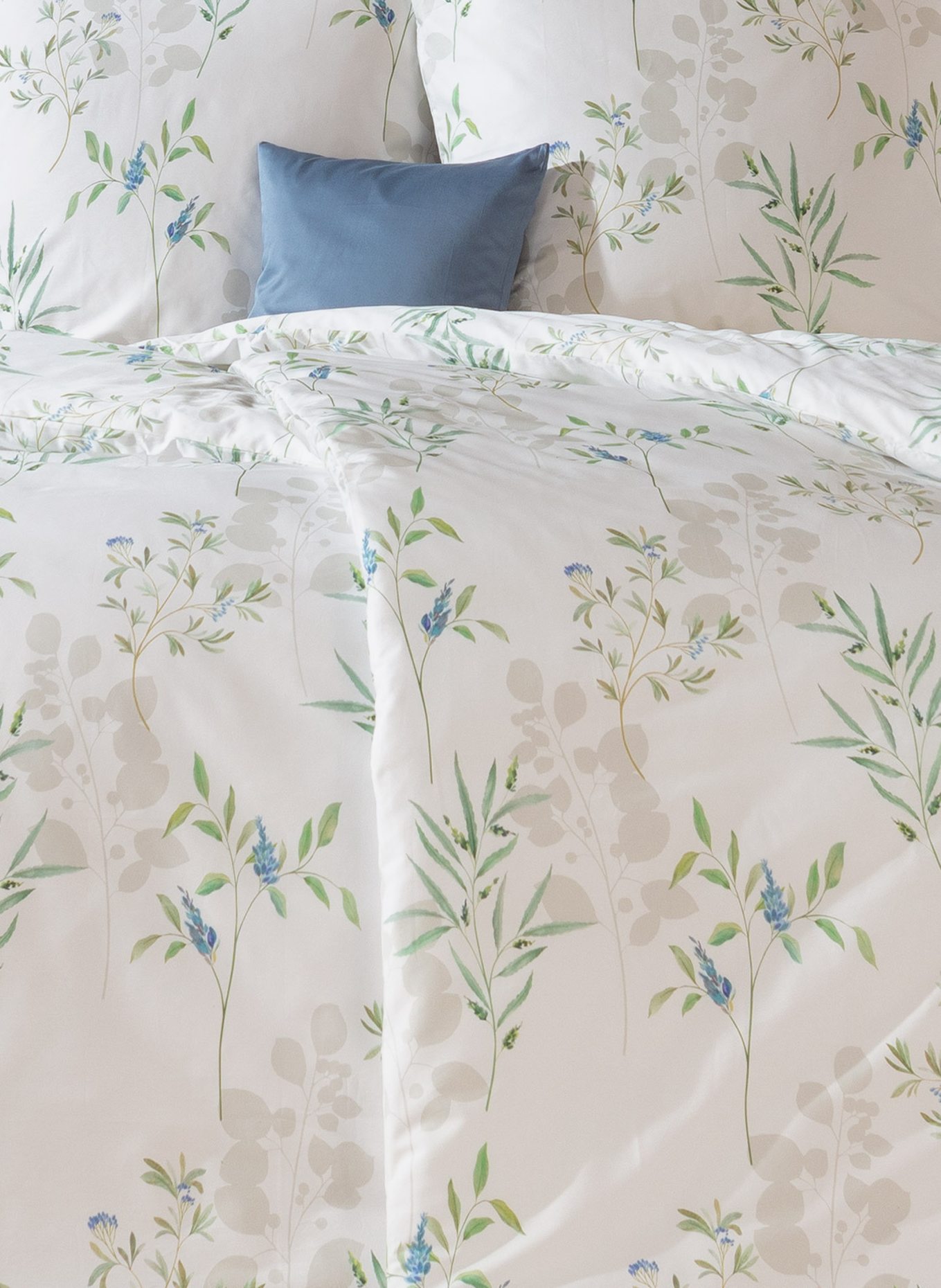 ESTELLA Bettwäsche FABIA: DUNKELBLAU/ BLAU/ HELLBLAU