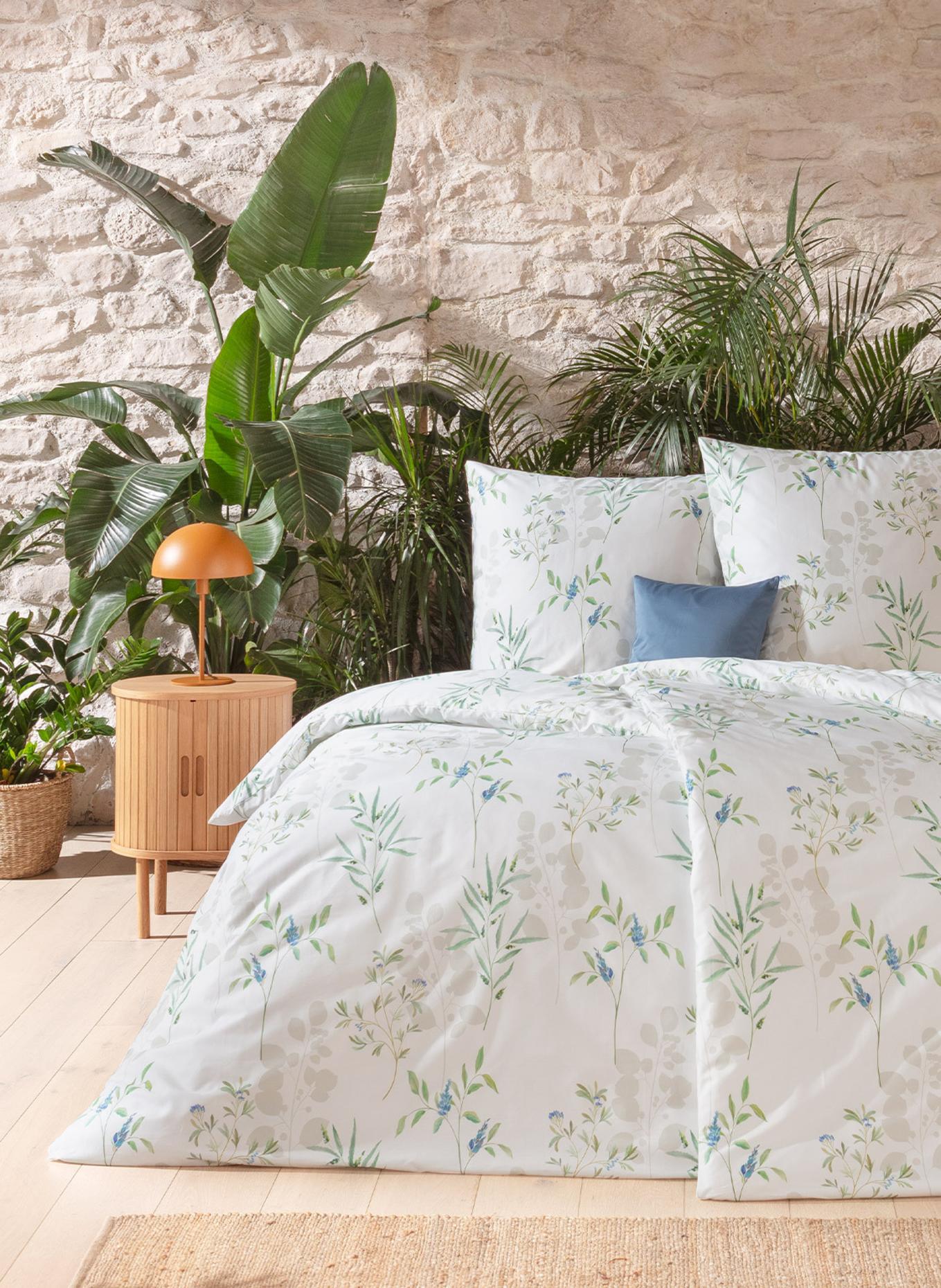 ESTELLA Bettwäsche FABIA: DUNKELBLAU/ BLAU/ HELLBLAU