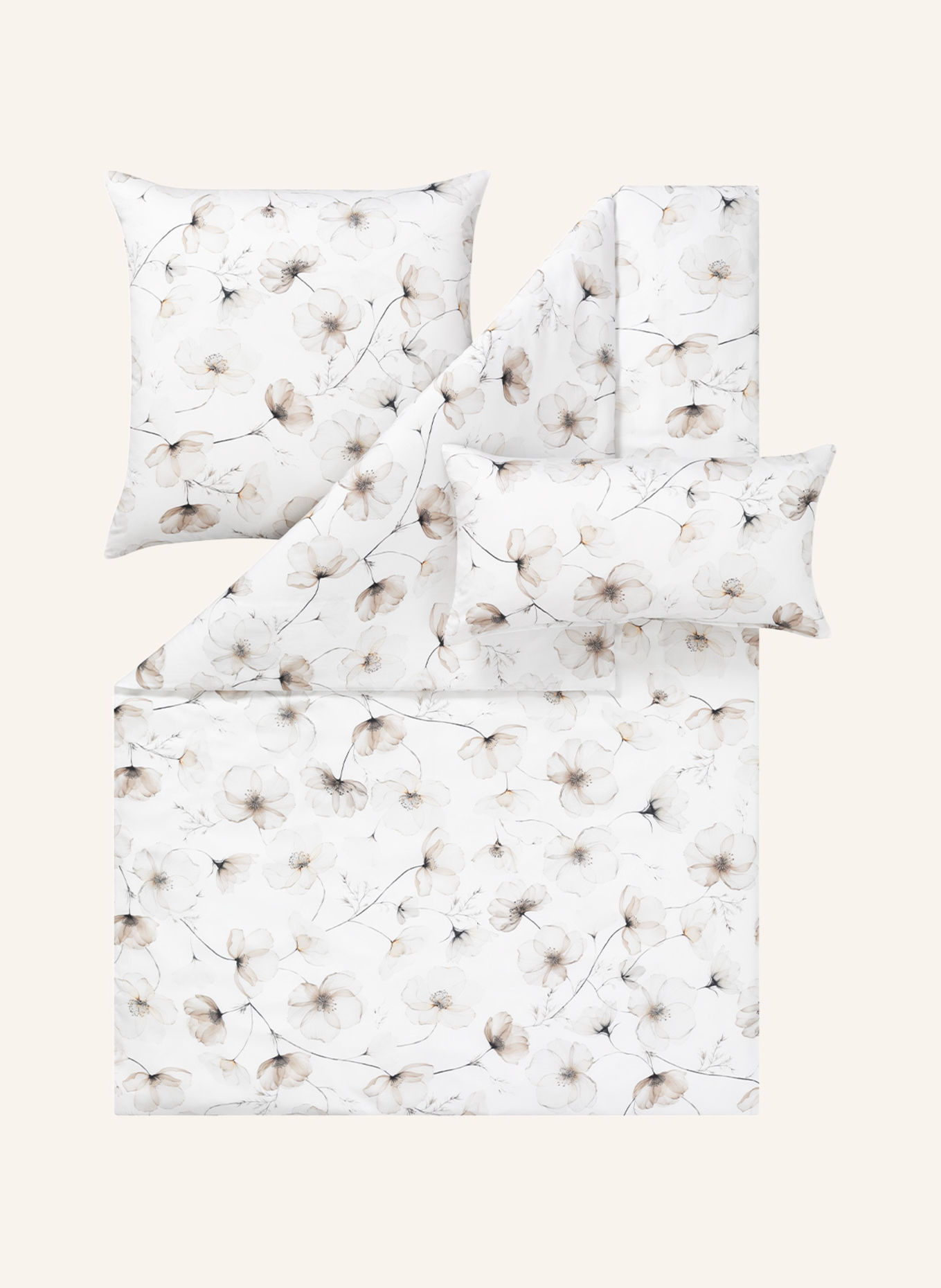 ESTELLA Bettwäsche DELIA: CREME / BEIGE