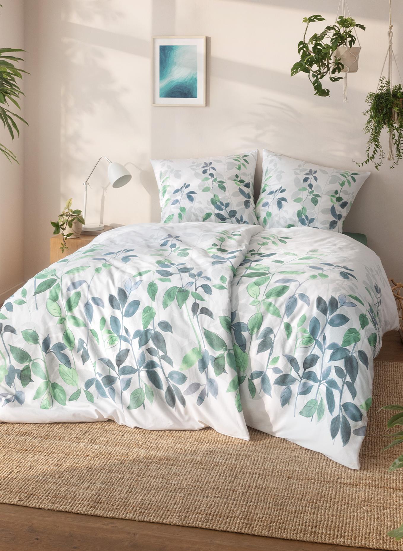 ESTELLA Bettwäsche LORENA: BLAU/ DUNKELBLAU