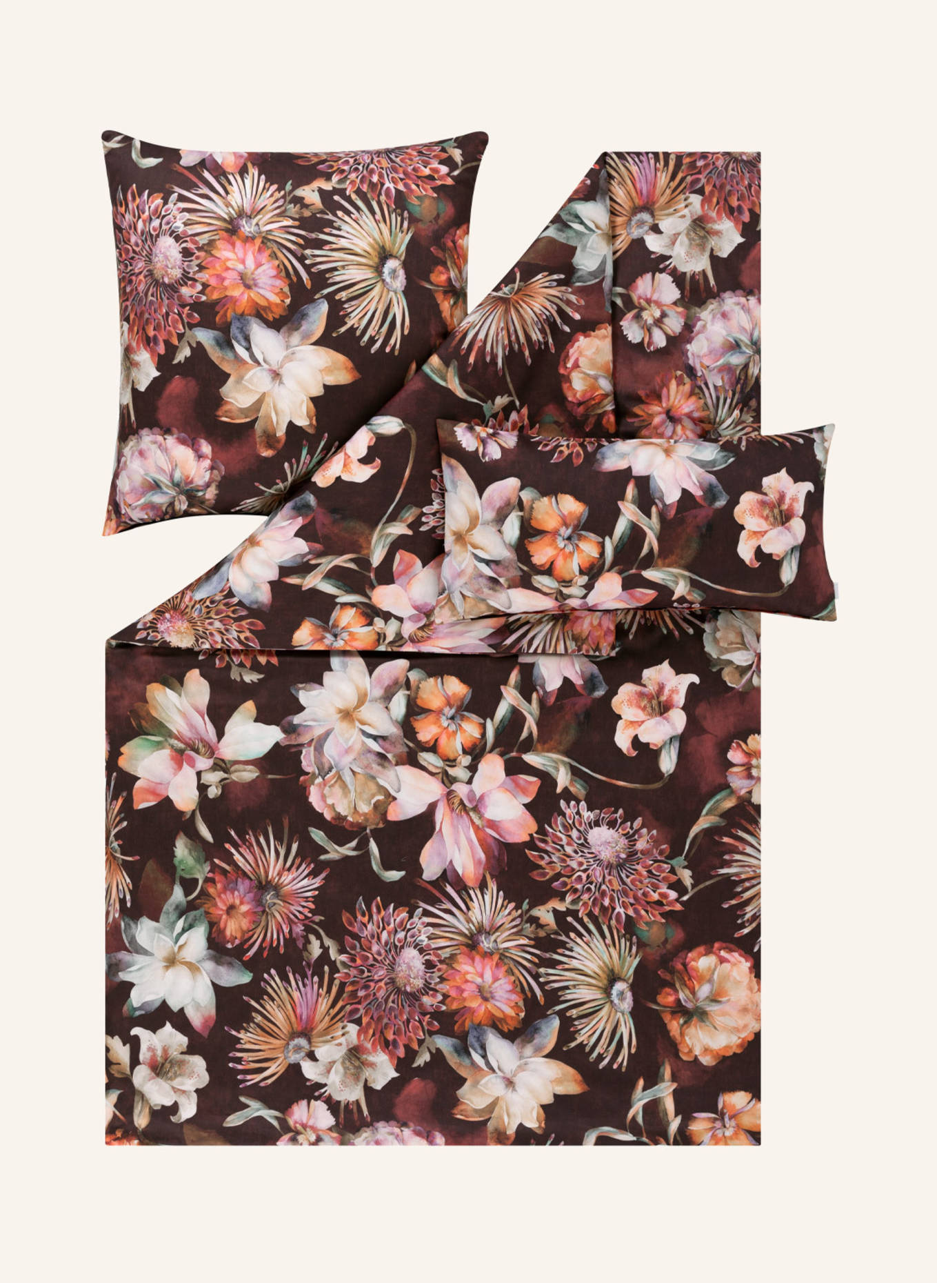 ESTELLA Bettwäsche JETTE: DUNKELROT