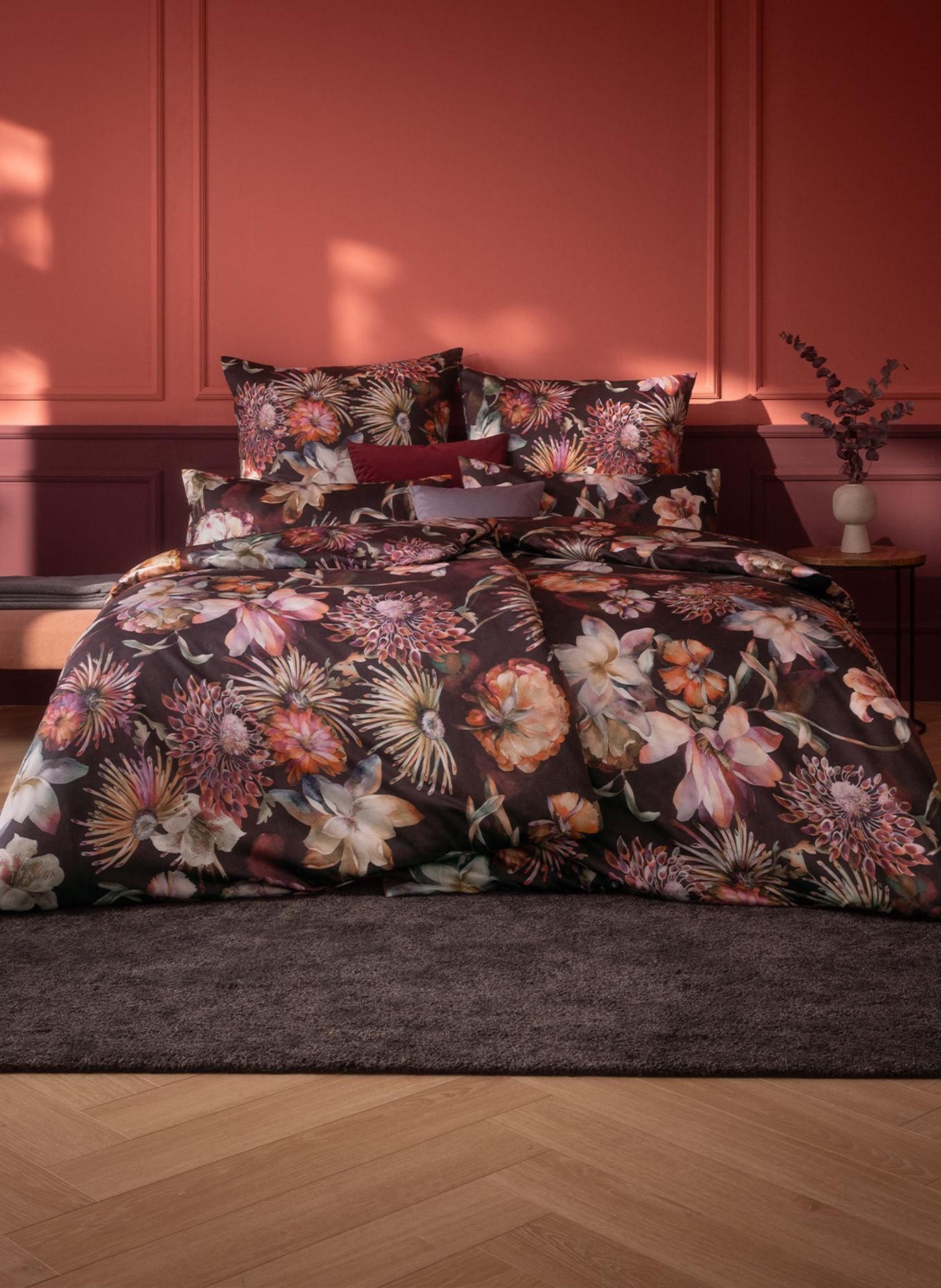 ESTELLA Bettwäsche JETTE: DUNKELROT