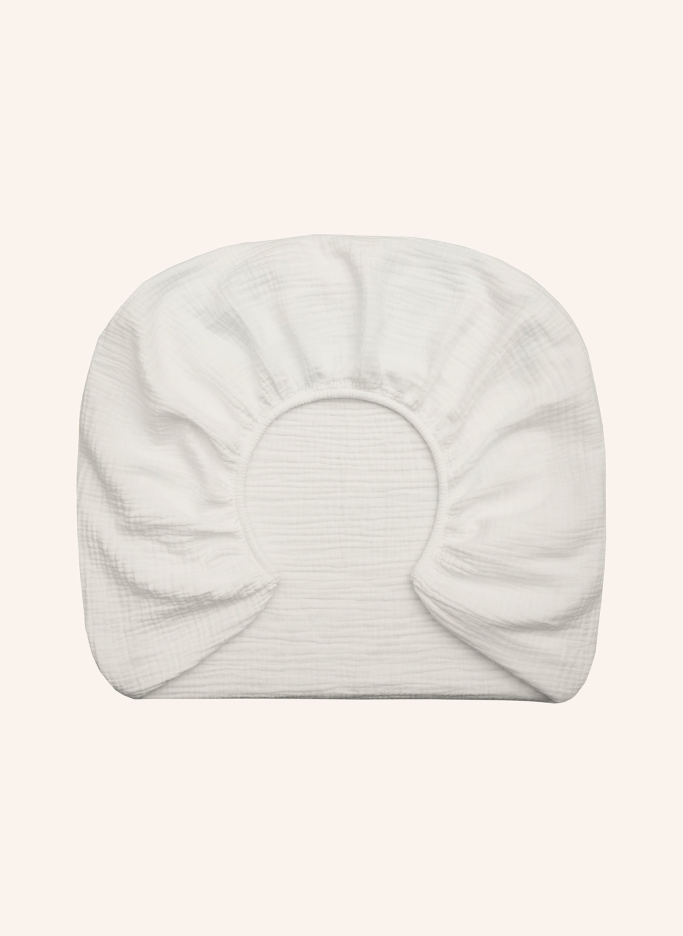 ROYFORT Spannbettlaken MUSSELIN: CREME/ WEISS