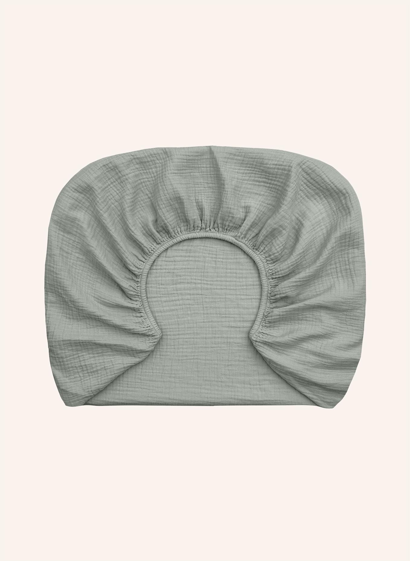 ROYFORT Spannbettlaken MUSSELIN: MINT