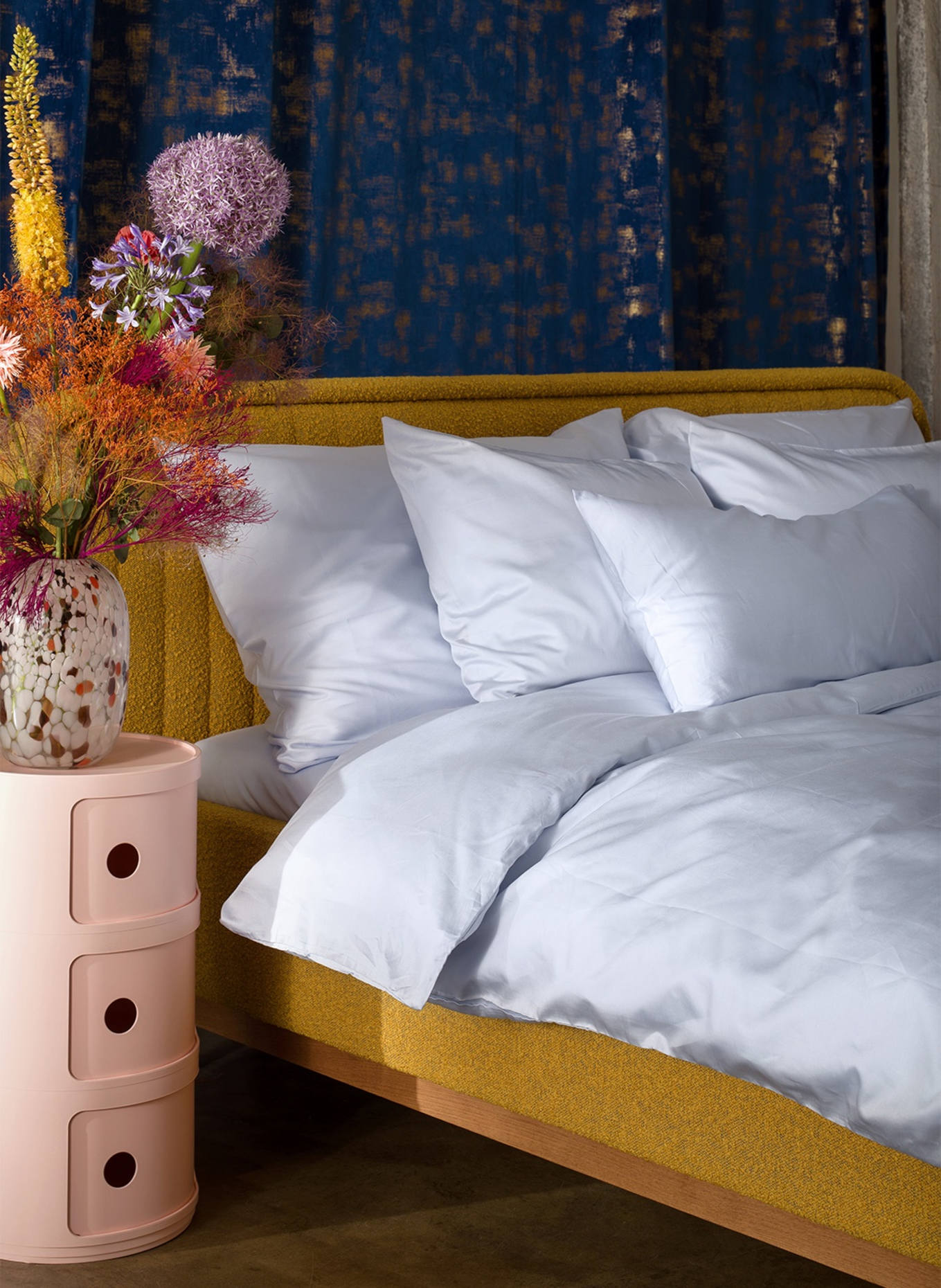 ROYFORT Kissenbezug BAUMWOLLE: HELLBLAU