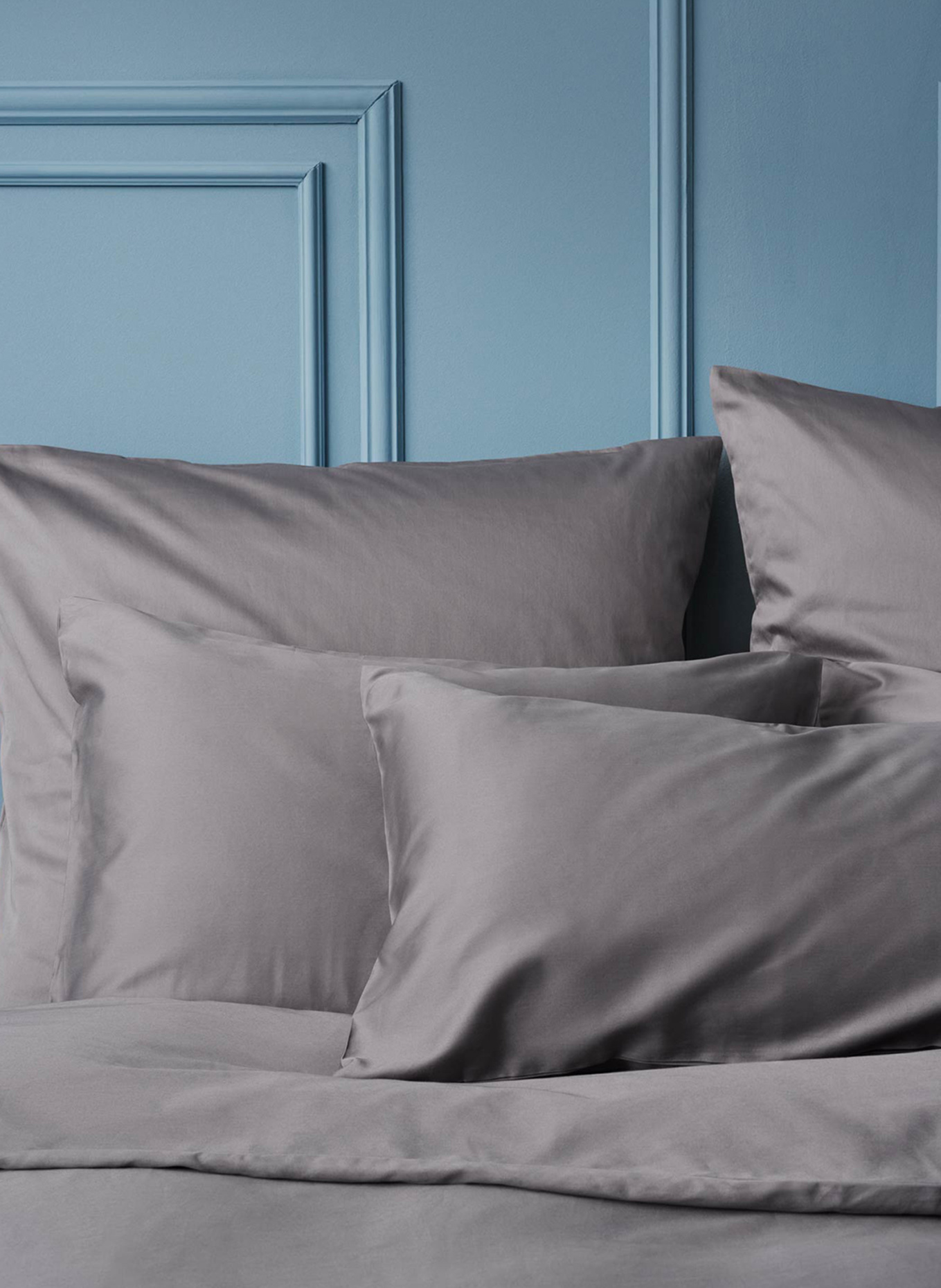 ROYFORT Kissenbezug BAUMWOLLE: DUNKELGRAU