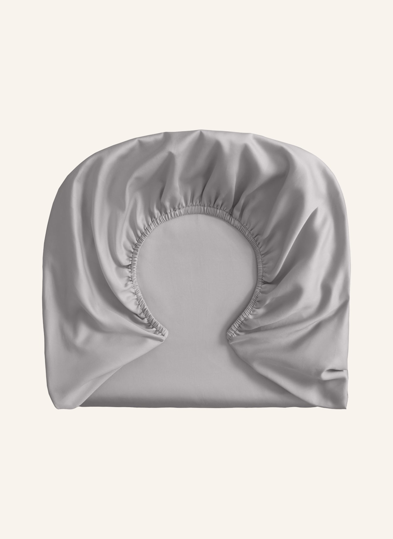 ROYFORT Spannbettlaken BAUMWOLLE: HELLGRAU