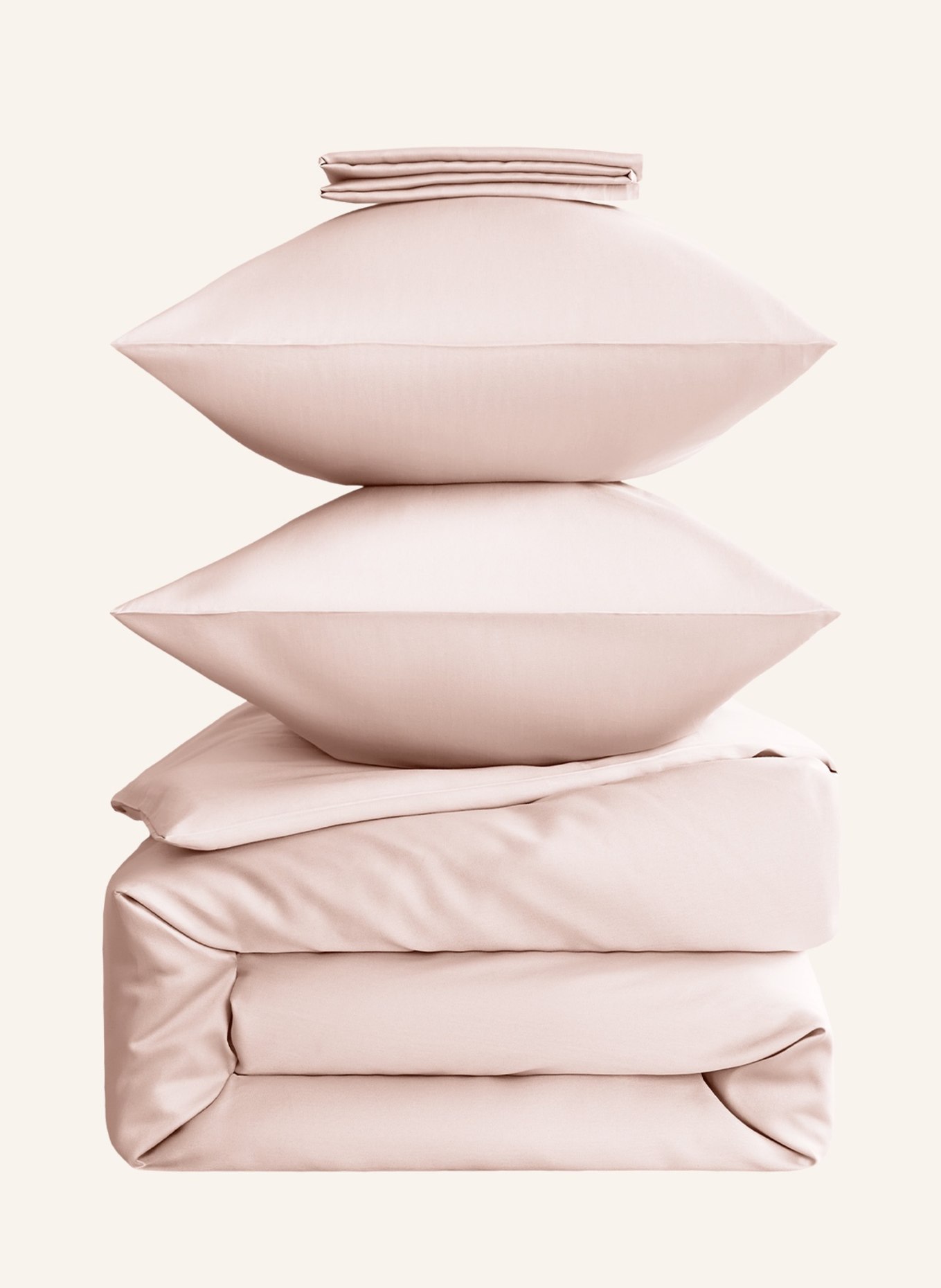 ROYFORT Bettwäsche-Set BAUMWOLLE: ALTROSA