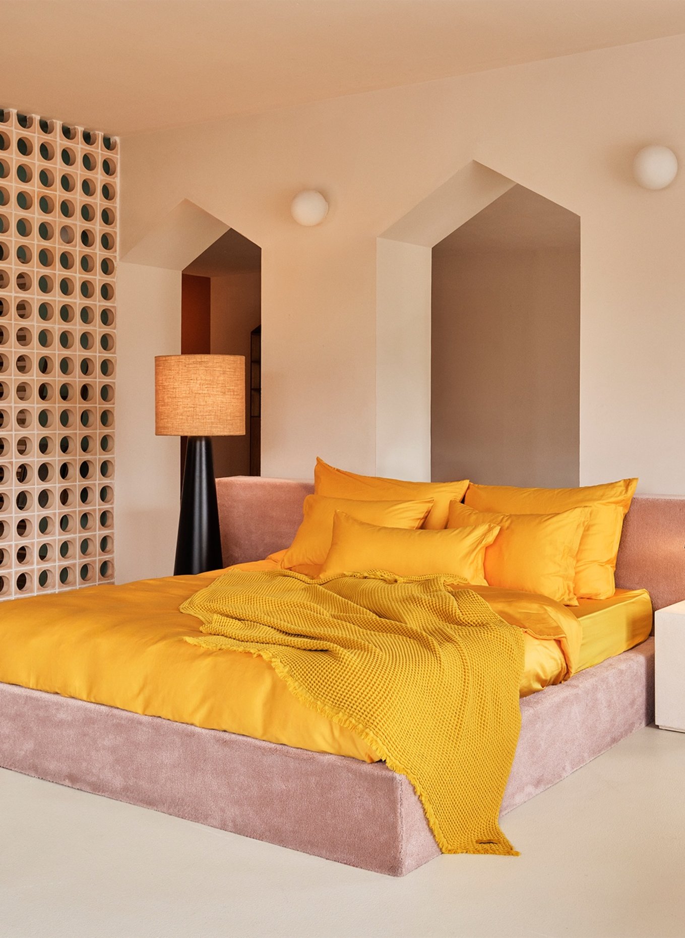 ROYFORT Bettbezug BAUMWOLLE: GELB