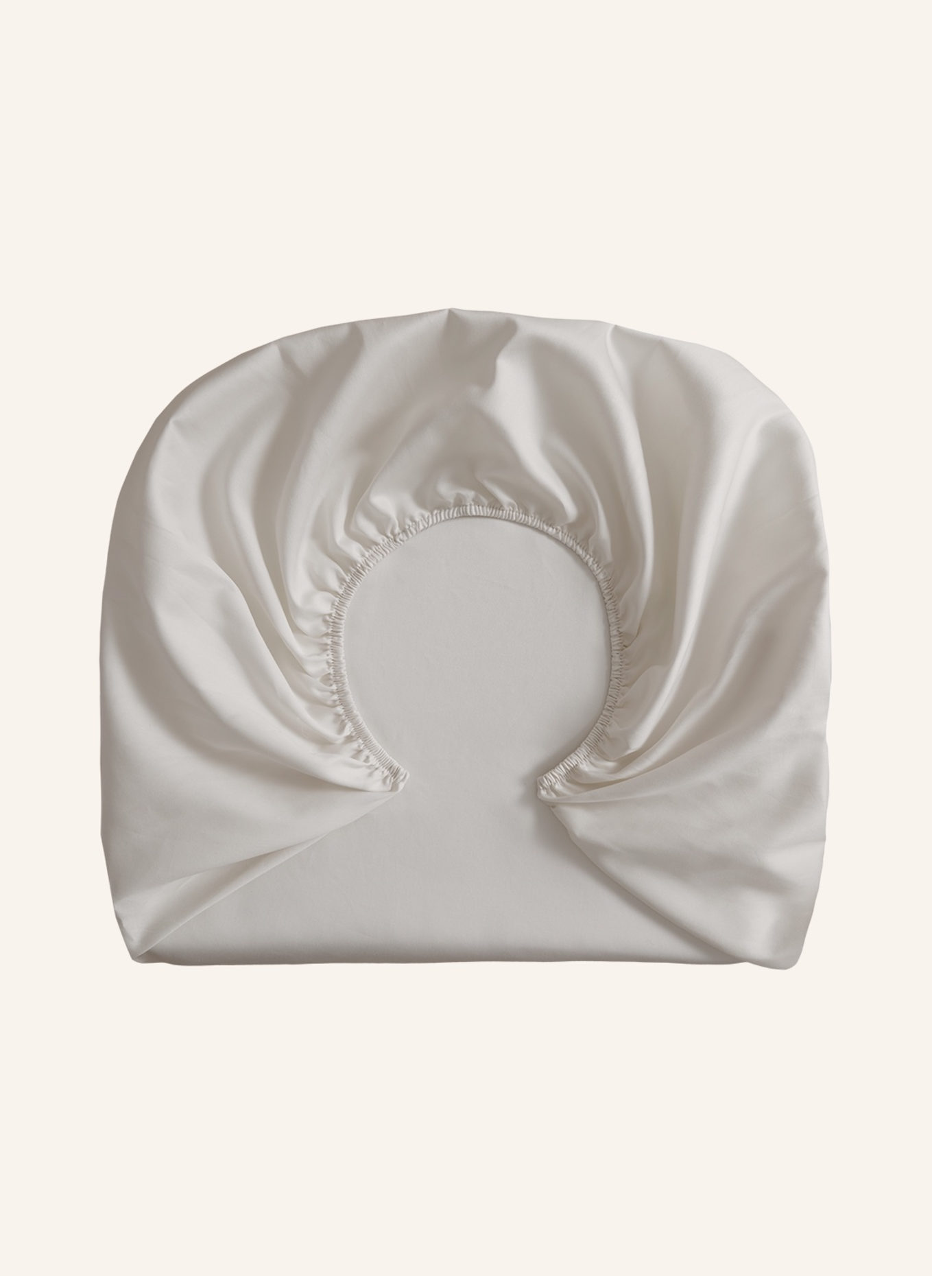 ROYFORT Spannbettlaken BAUMWOLLE: CREME/ WEISS