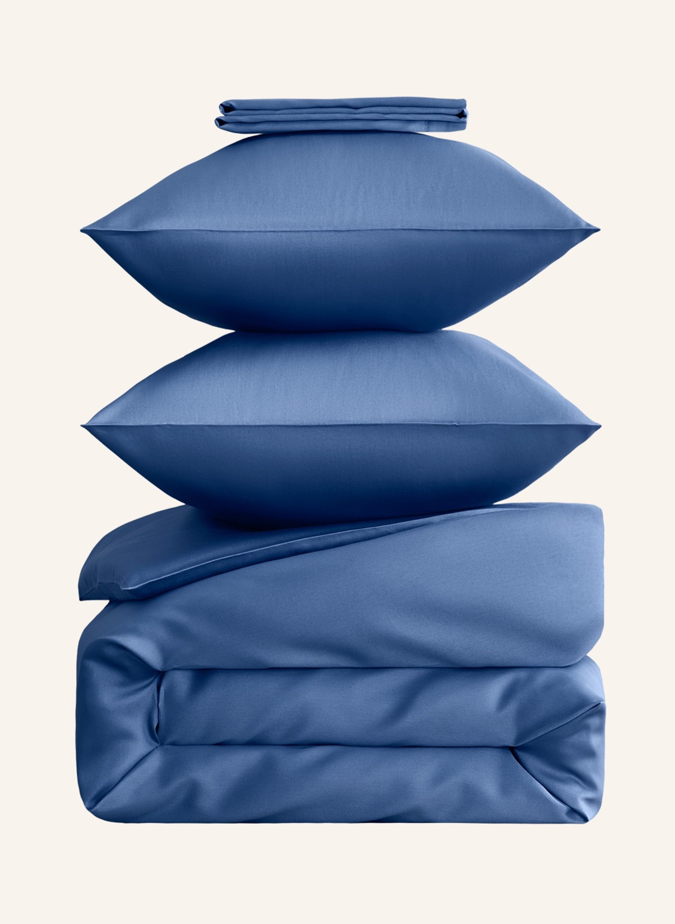 ROYFORT Bettwäsche-Set BAUMWOLLE: BLAU