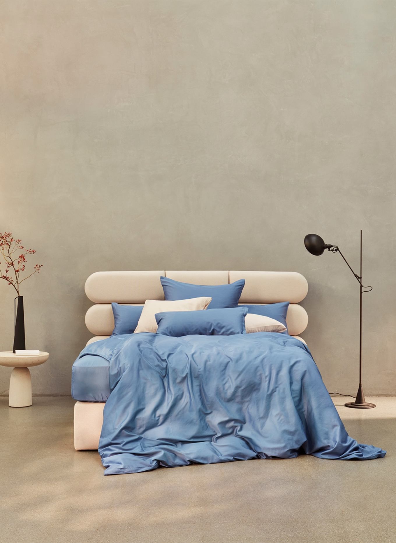 ROYFORT Spannbettlaken BAUMWOLLE: BLAU