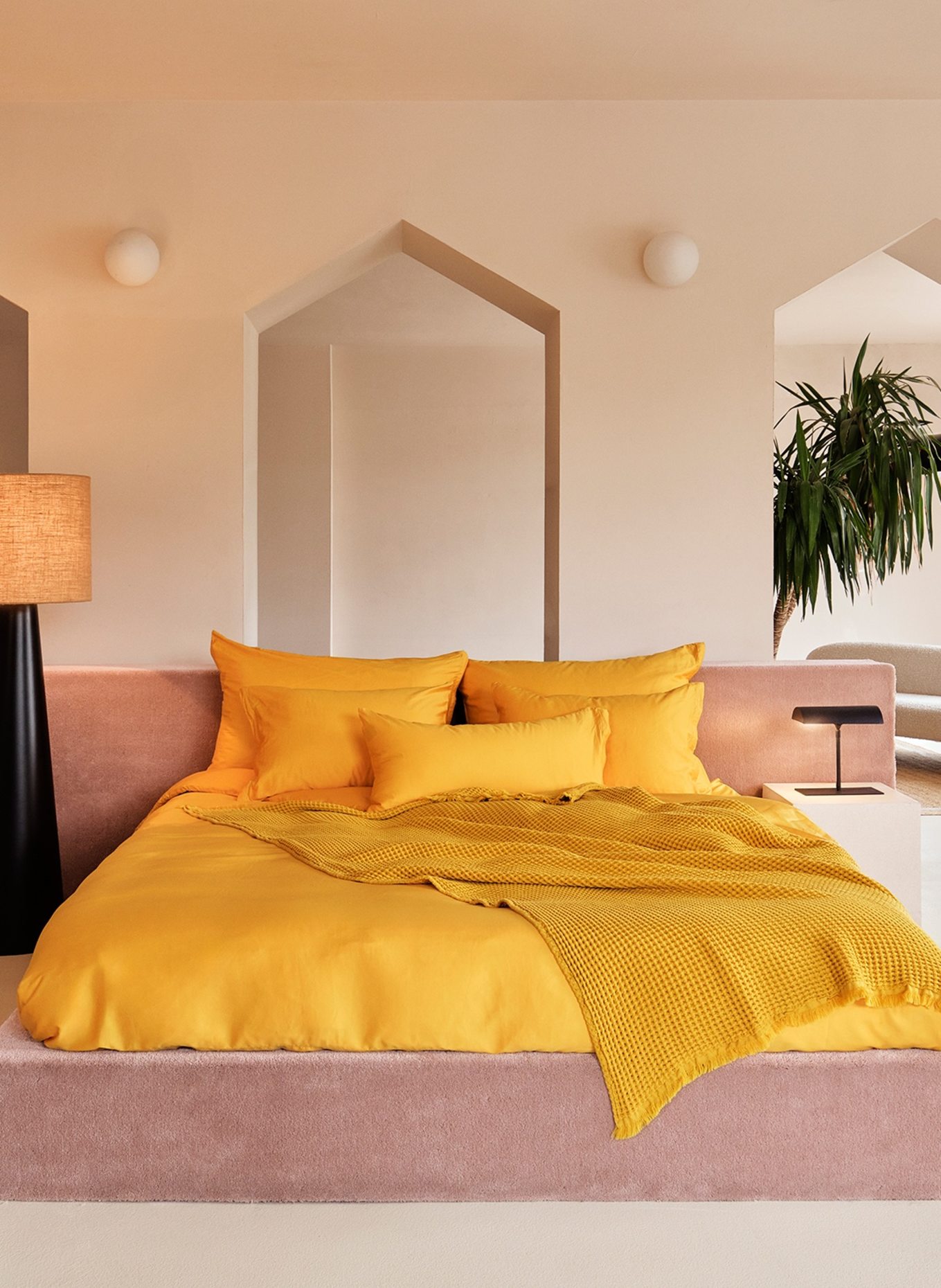 ROYFORT Kissenbezug BAUMWOLLE: GELB