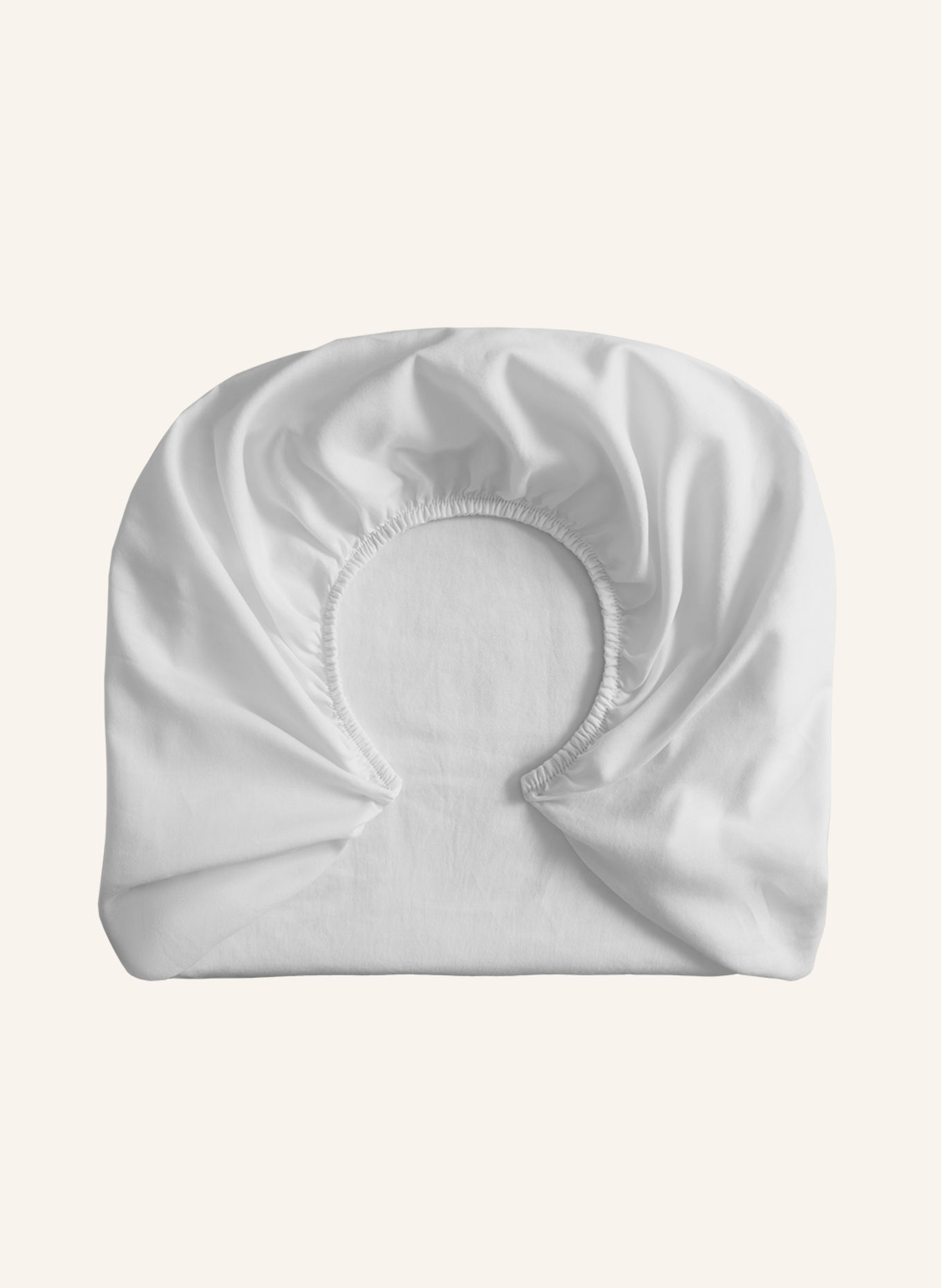 ROYFORT Spannbettlaken BAUMWOLLE-CASHMERE: WEISS