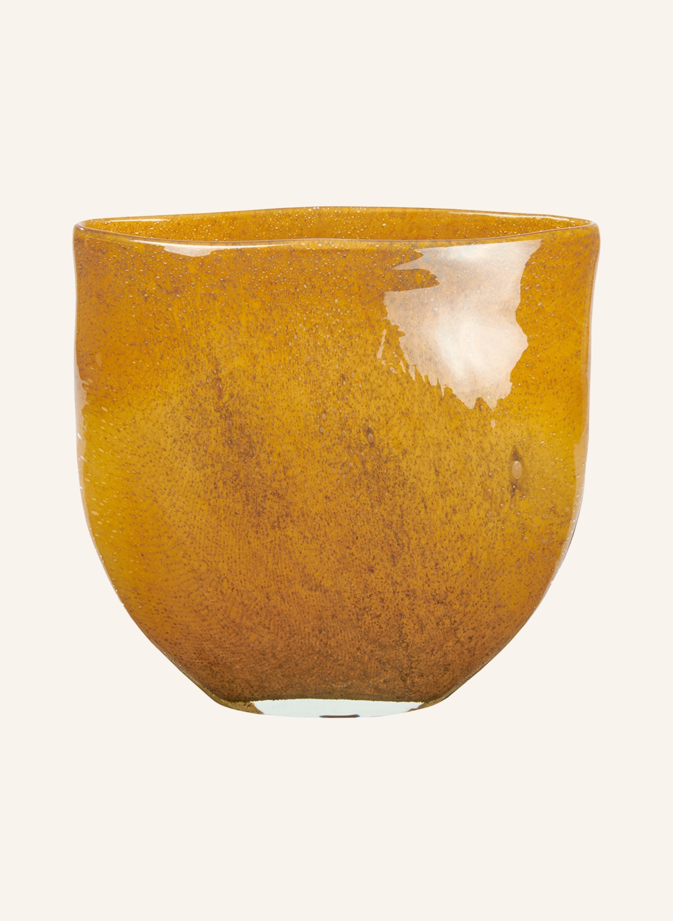 LAMBERT Vase SMALL PERUGINO, Farbe: GELB/ COGNAC (Bild 1)