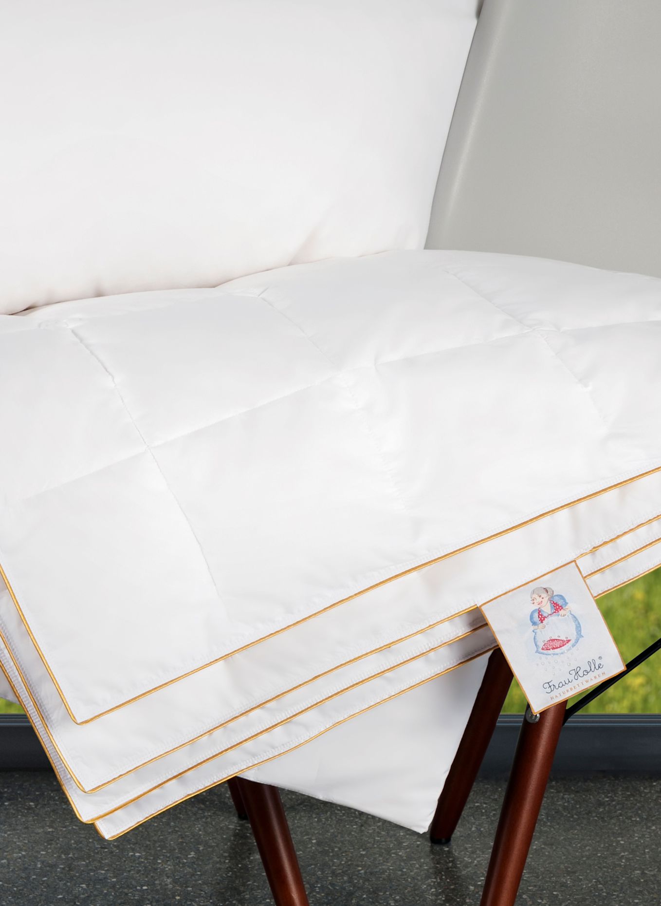 FRAU HOLLE Sommerbettdecke PREMIUM: WEISS