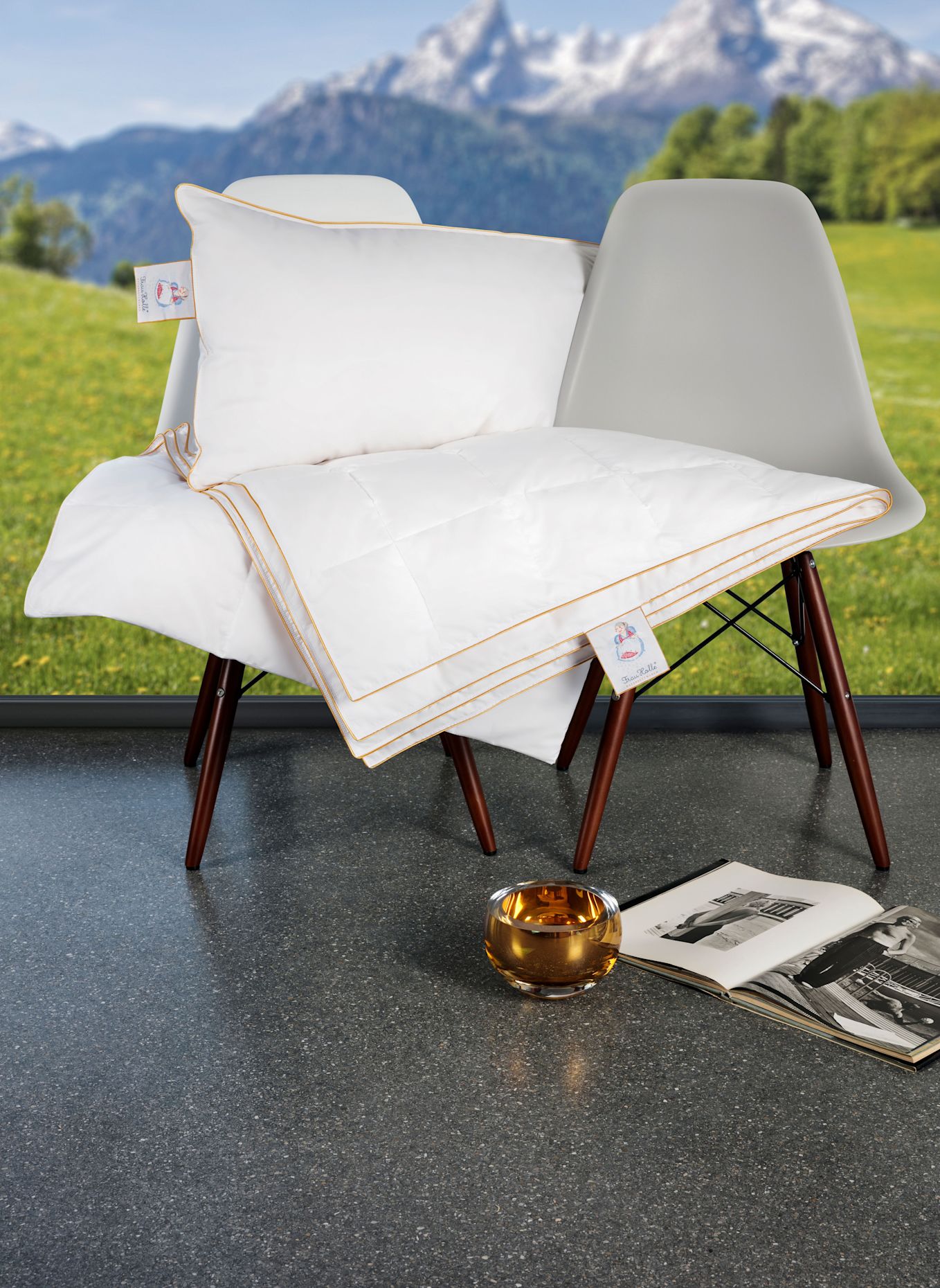 FRAU HOLLE Sommerbettdecke PREMIUM: WEISS