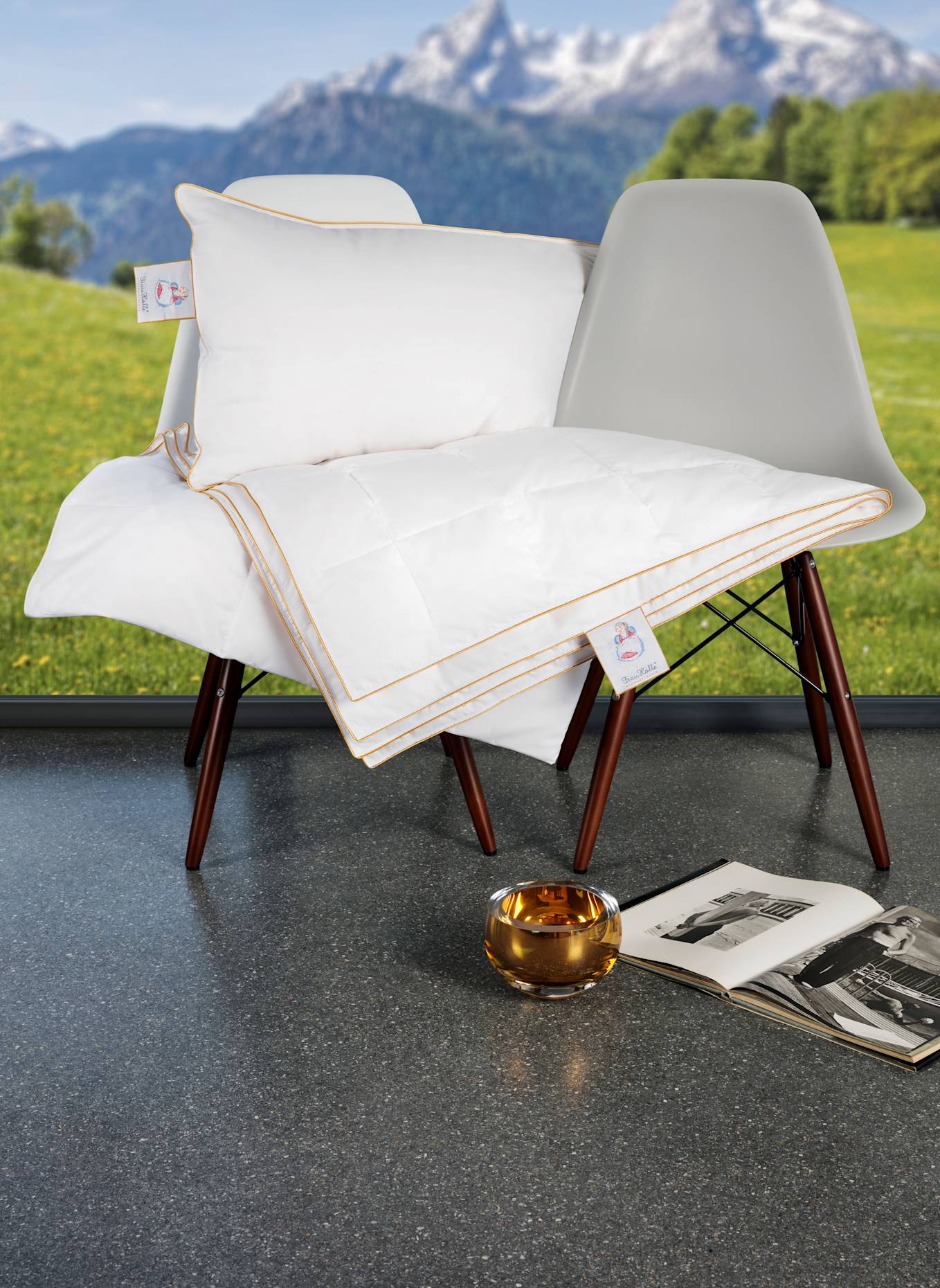 FRAU HOLLE Kinderbettdecke PREMIUM: WEISS