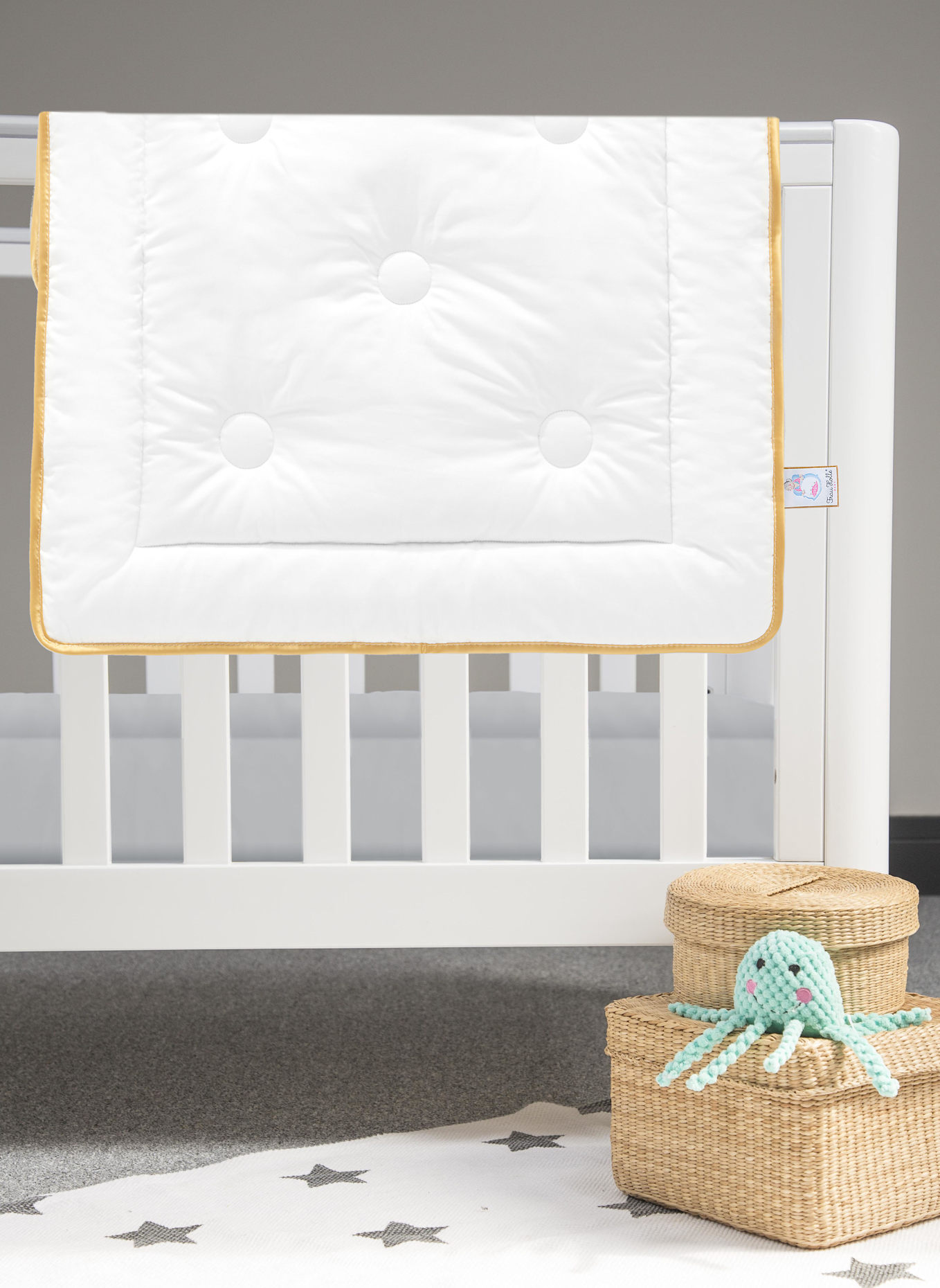 FRAU HOLLE Babybettdecke BABY: WEISS