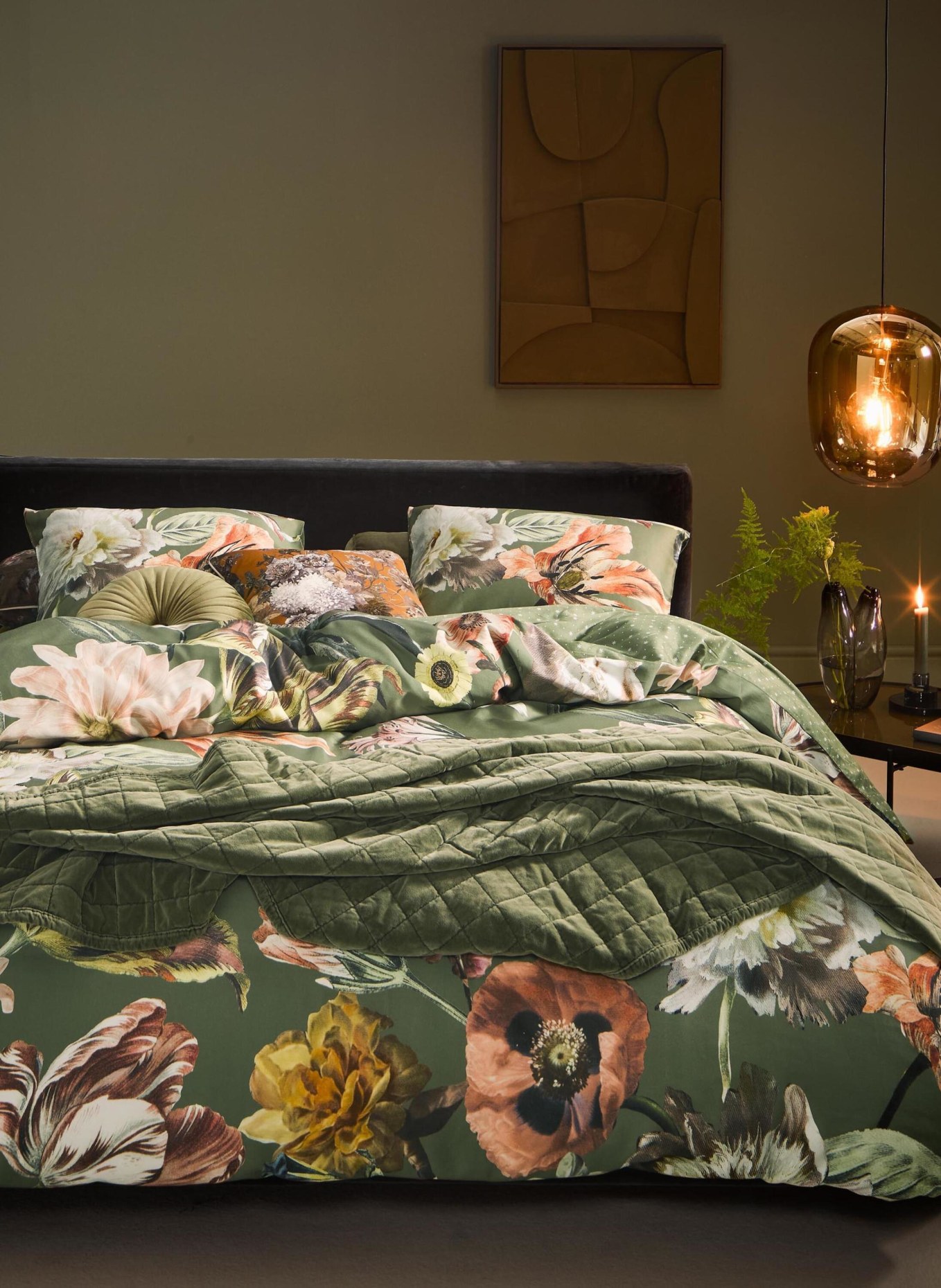 ESSENZA Plaid JULIA: GRÜN