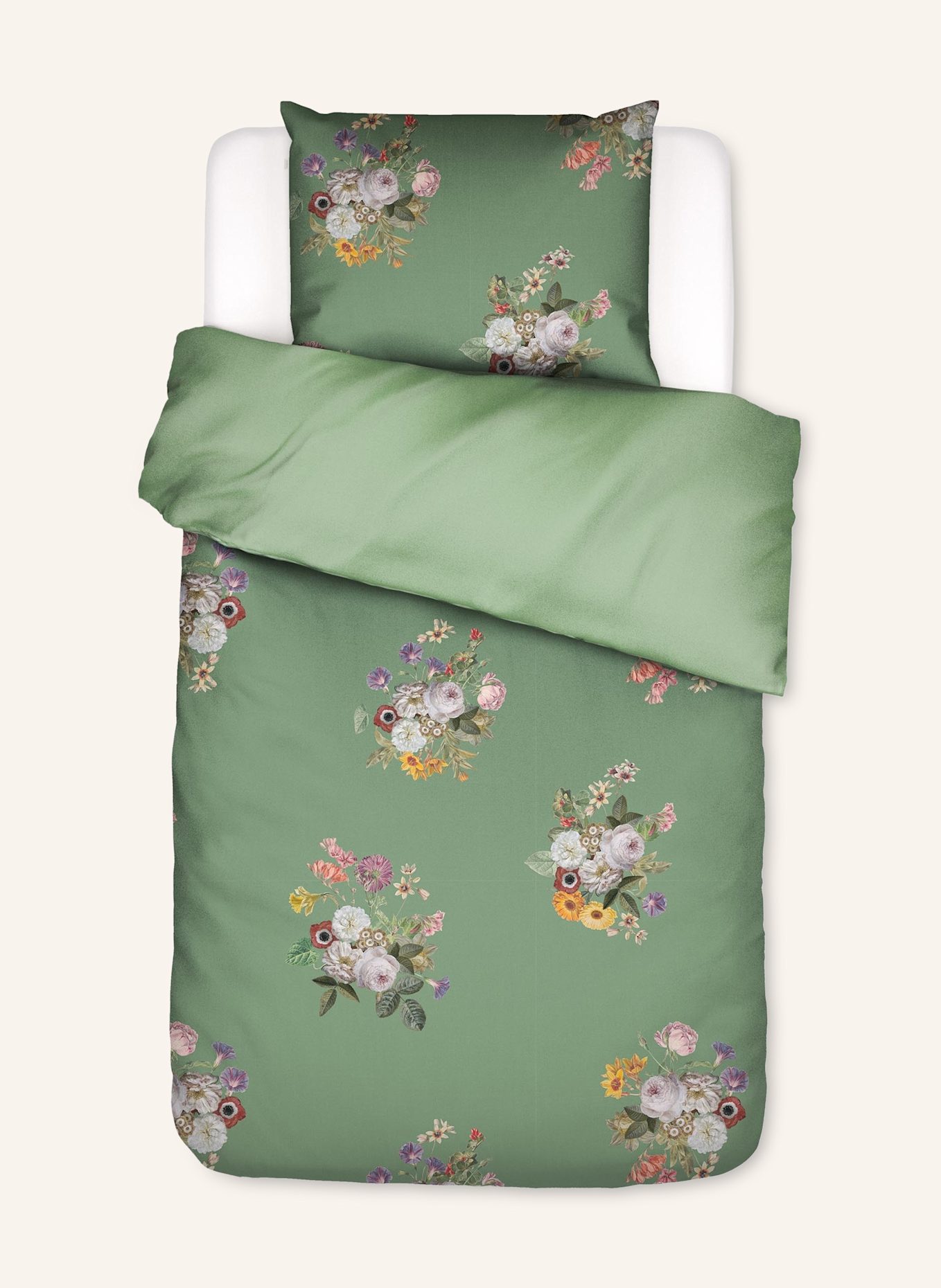 ESSENZA Bettwäsche LAURINE: GRÜN