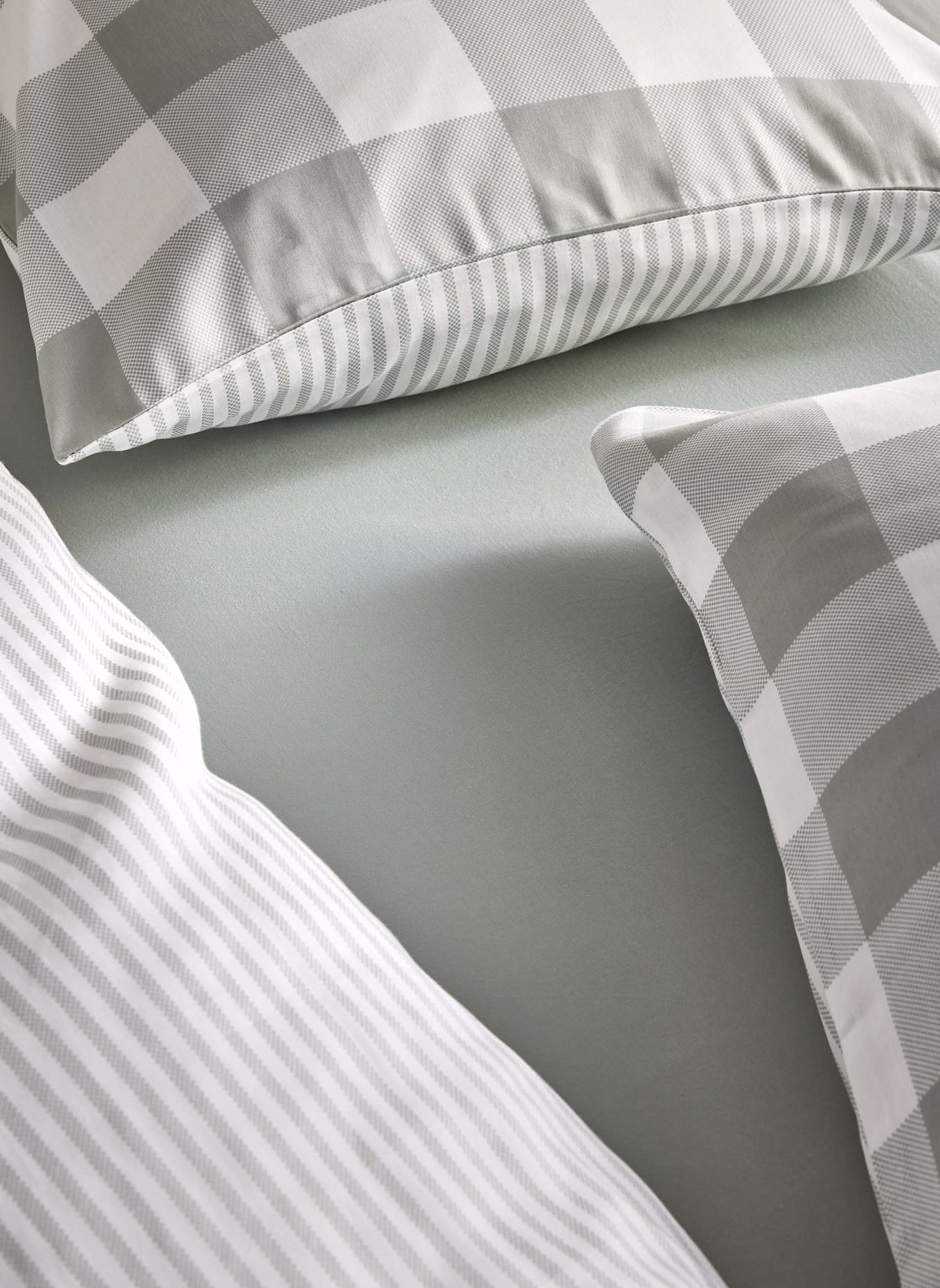 ESSENZA Bettwäsche CHESS: GRÜN