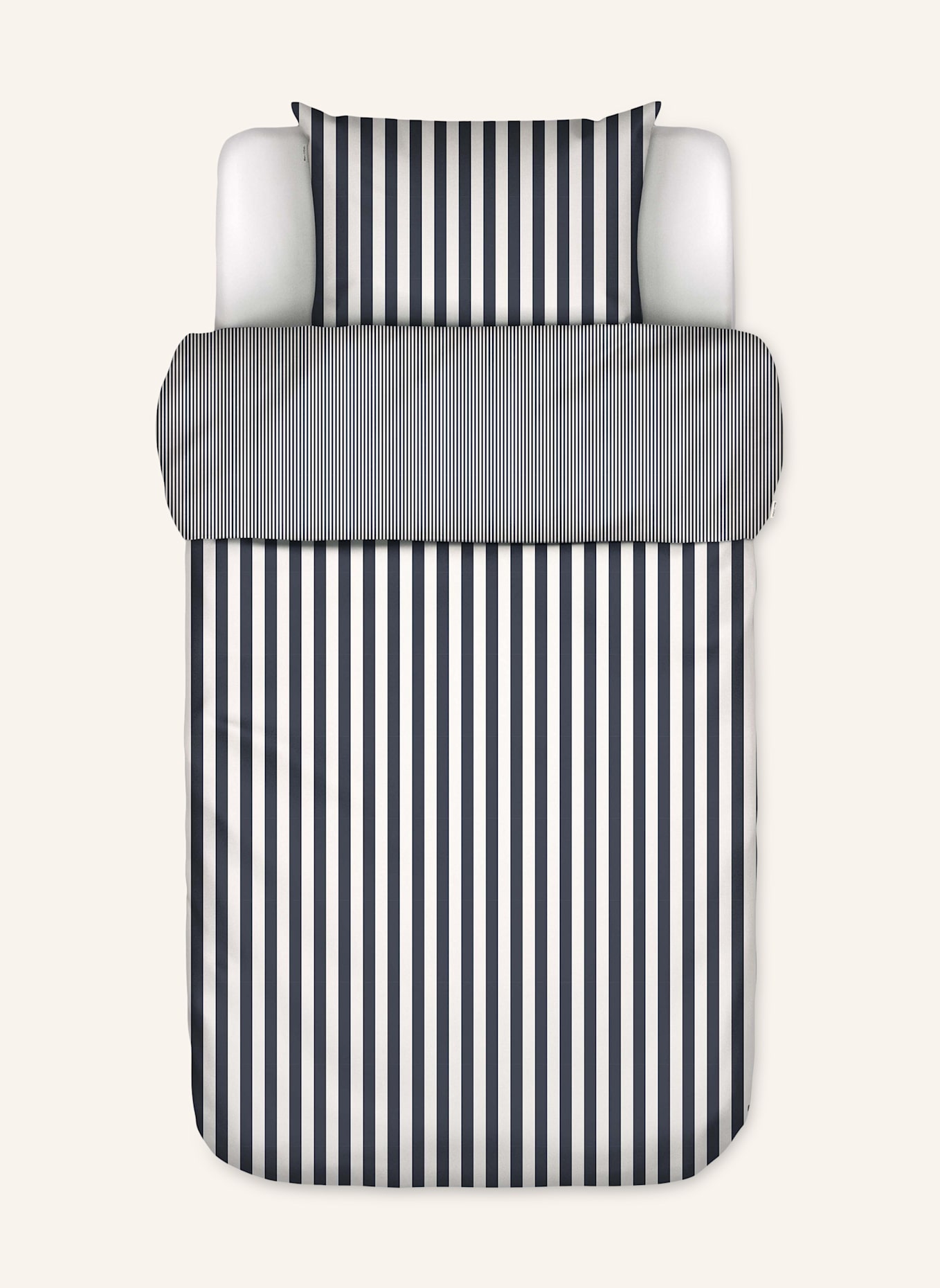 Marc O'Polo Bettwäsche CLASSIC STRIPE: BLAU