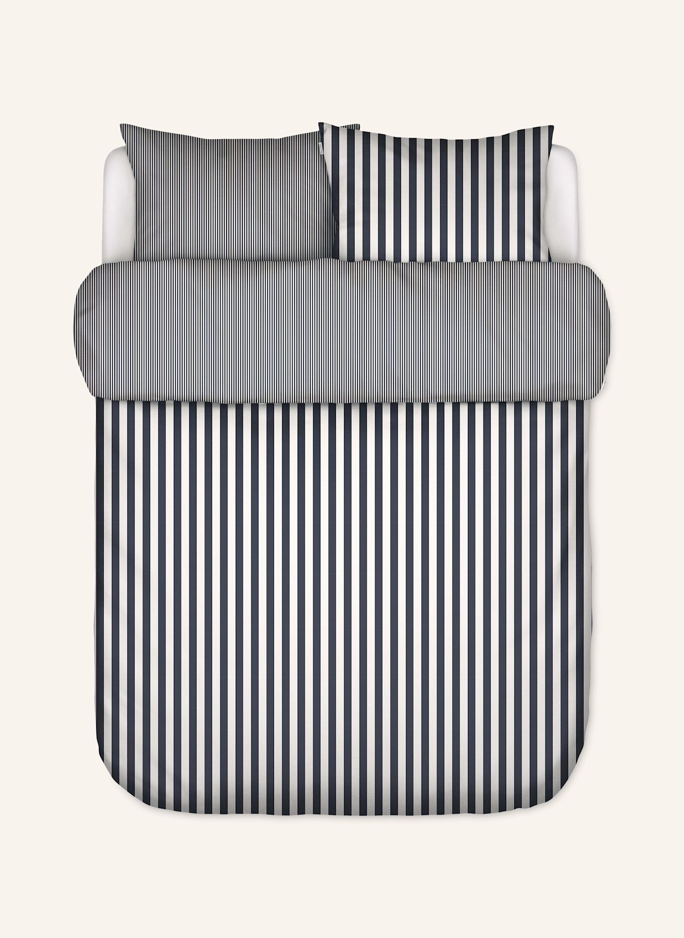 Marc O'Polo Bettwäsche CLASSIC STRIPE: BLAU