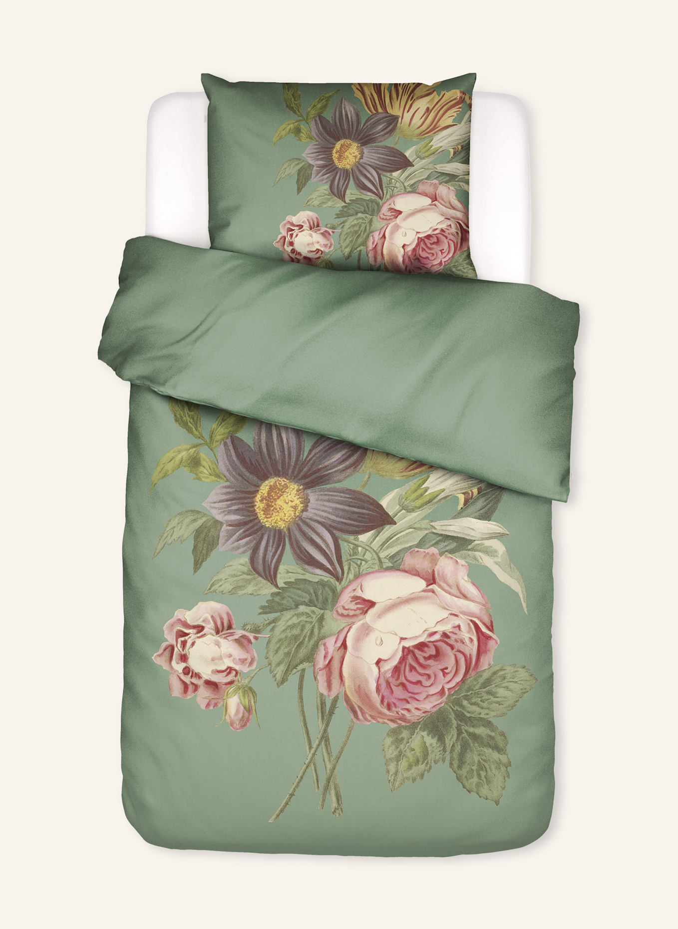 ESSENZA Bettwäsche MADIA: GRÜN