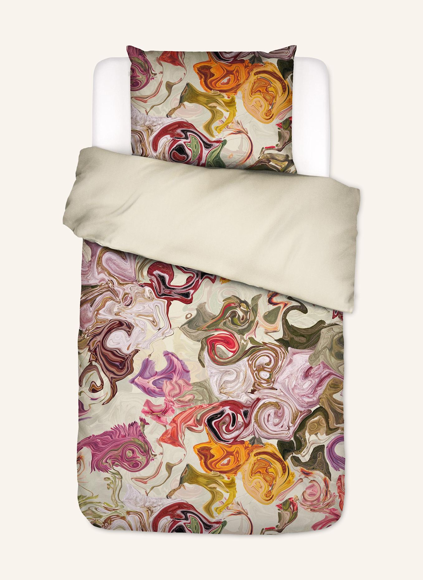 ESSENZA Bettwäsche ISALINE: CAMEL/ TAUPE