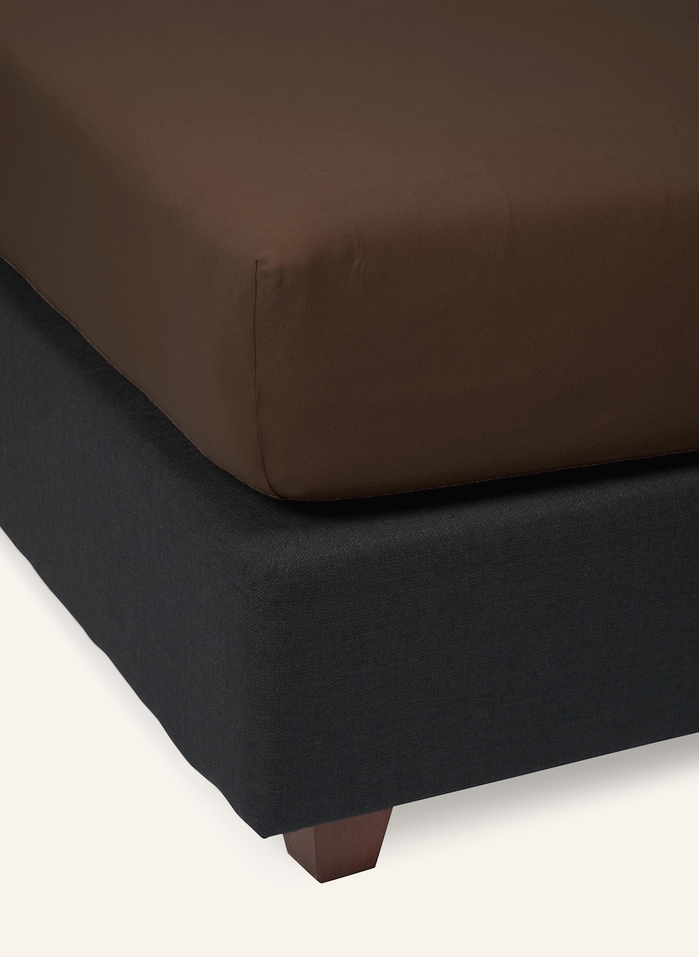 ESSENZA Spannbettlaken THE PERFECT ORGANIC JERSEY: BRAUN