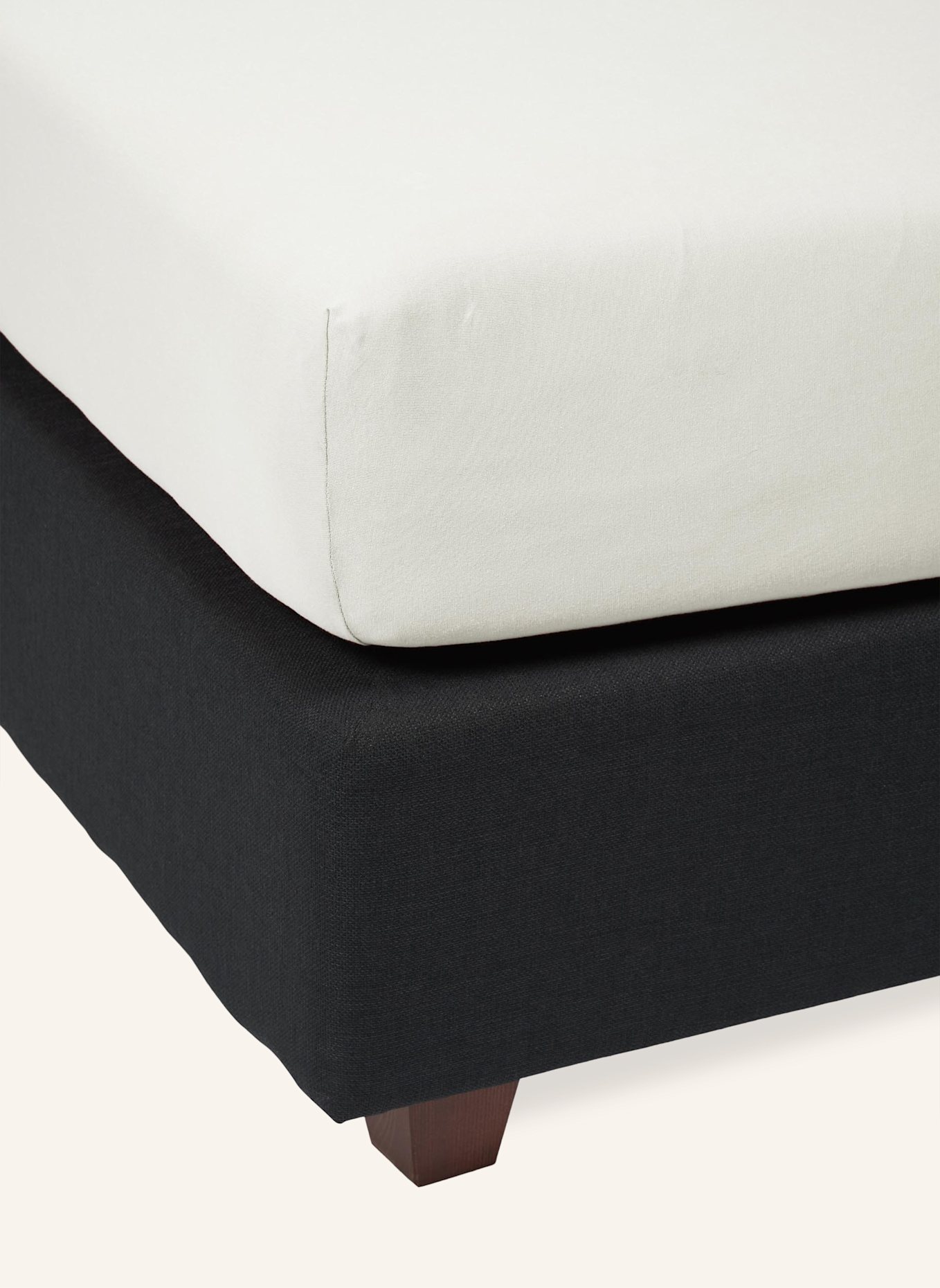 ESSENZA Spannbettlaken THE PERFECT ORGANIC JERSEY: CAMEL/ TAUPE