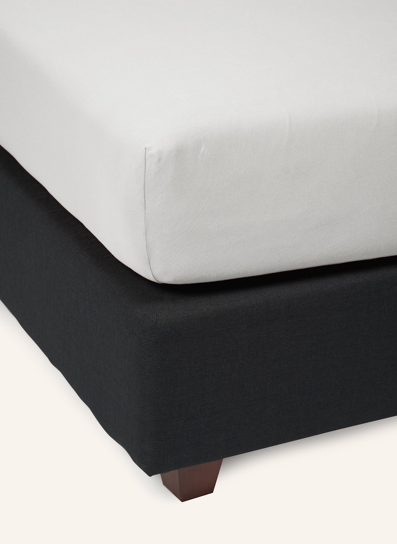 ESSENZA Spannbettlaken THE PERFECT ORGANIC JERSEY: GRAU