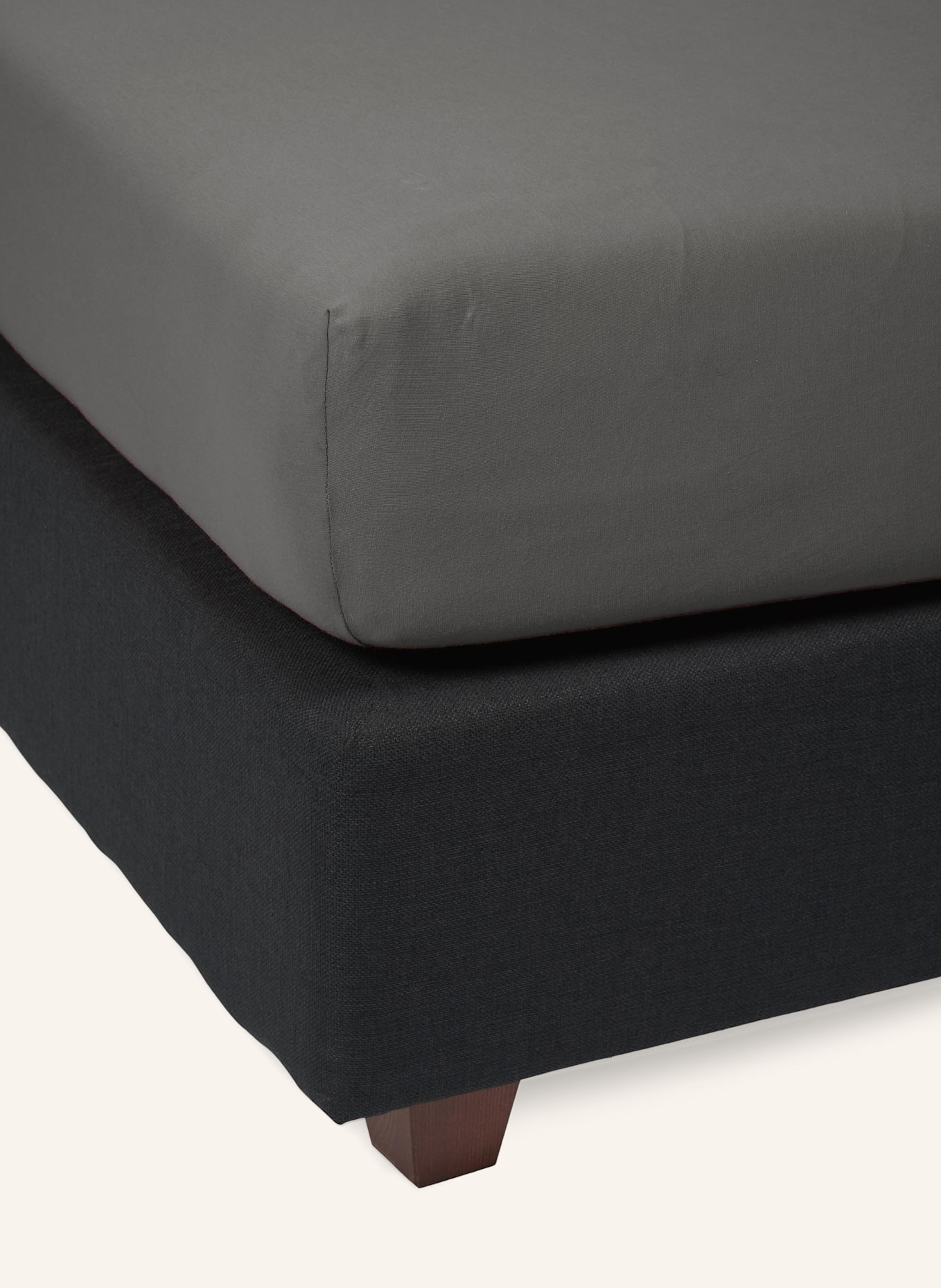 ESSENZA Spannbettlaken THE PERFECT ORGANIC JERSEY: GRAU