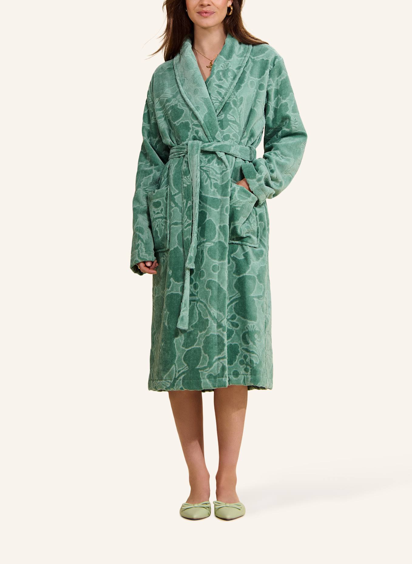 ESSENZA Bademantel ROSIE: GRÜN
